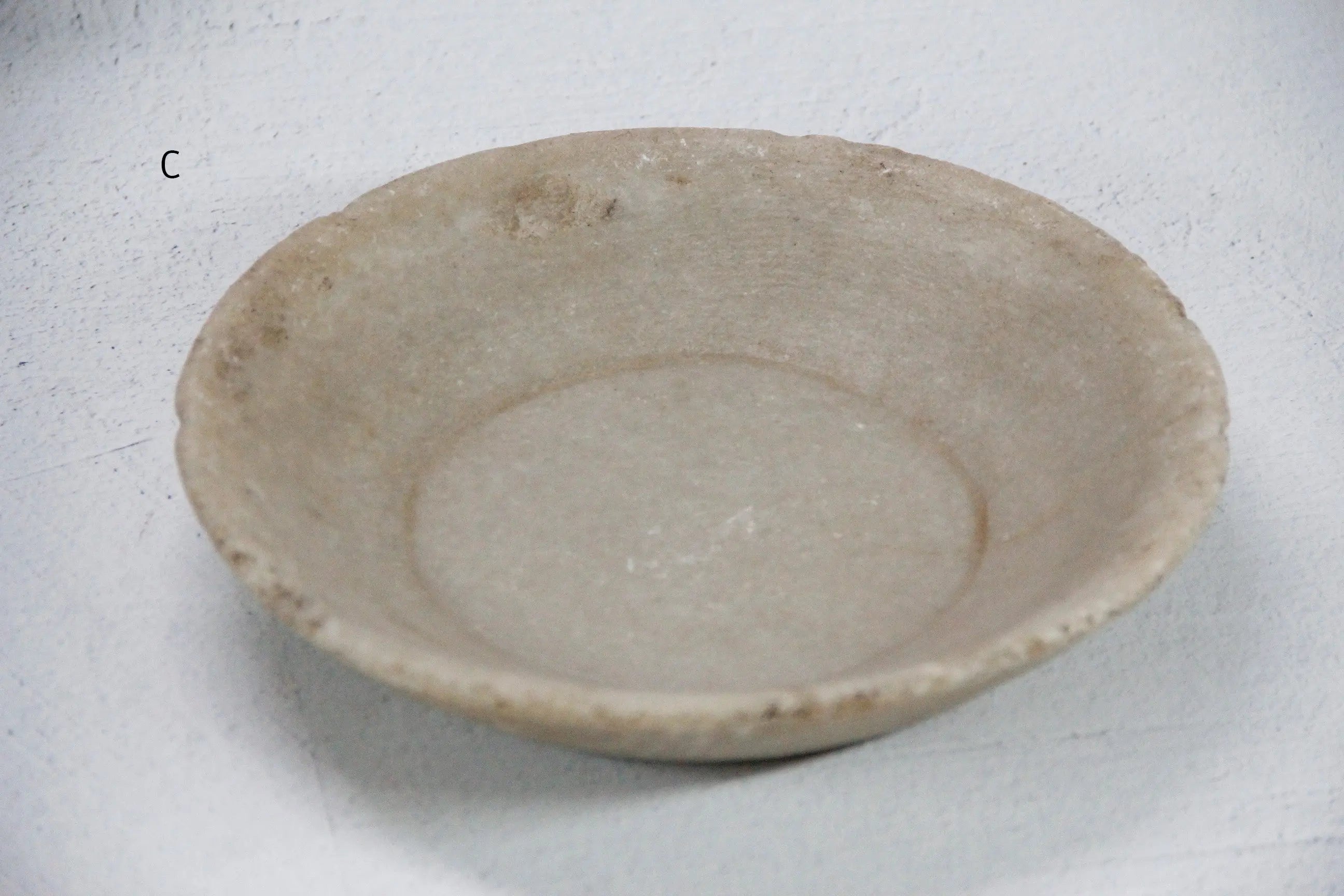 Antique Carved Stone Bowl | Honed Limestone Small  Debra Hall Lifestyle