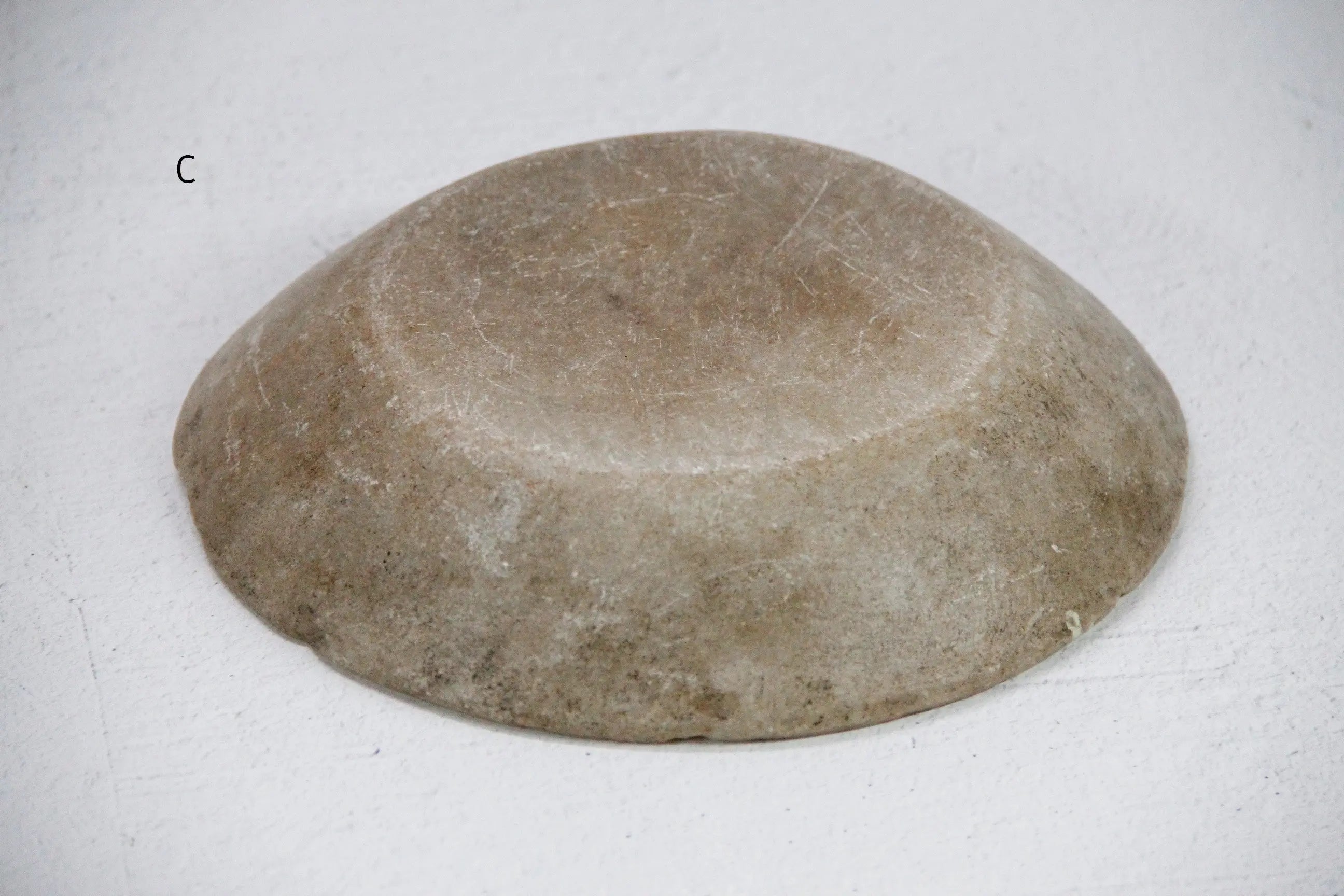 Antique Carved Stone Bowl | Honed Limestone Small  Debra Hall Lifestyle