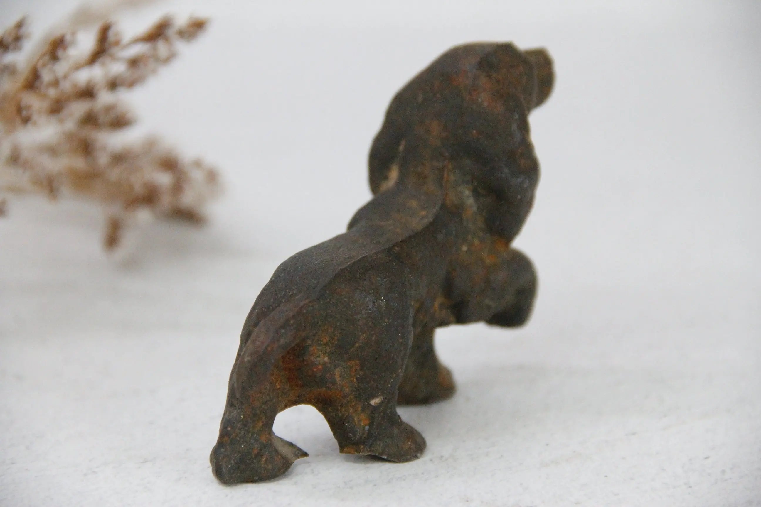 Antique Cast Iron Dog | Cocker Spaniel Paper Weight  Debra Hall Lifestyle