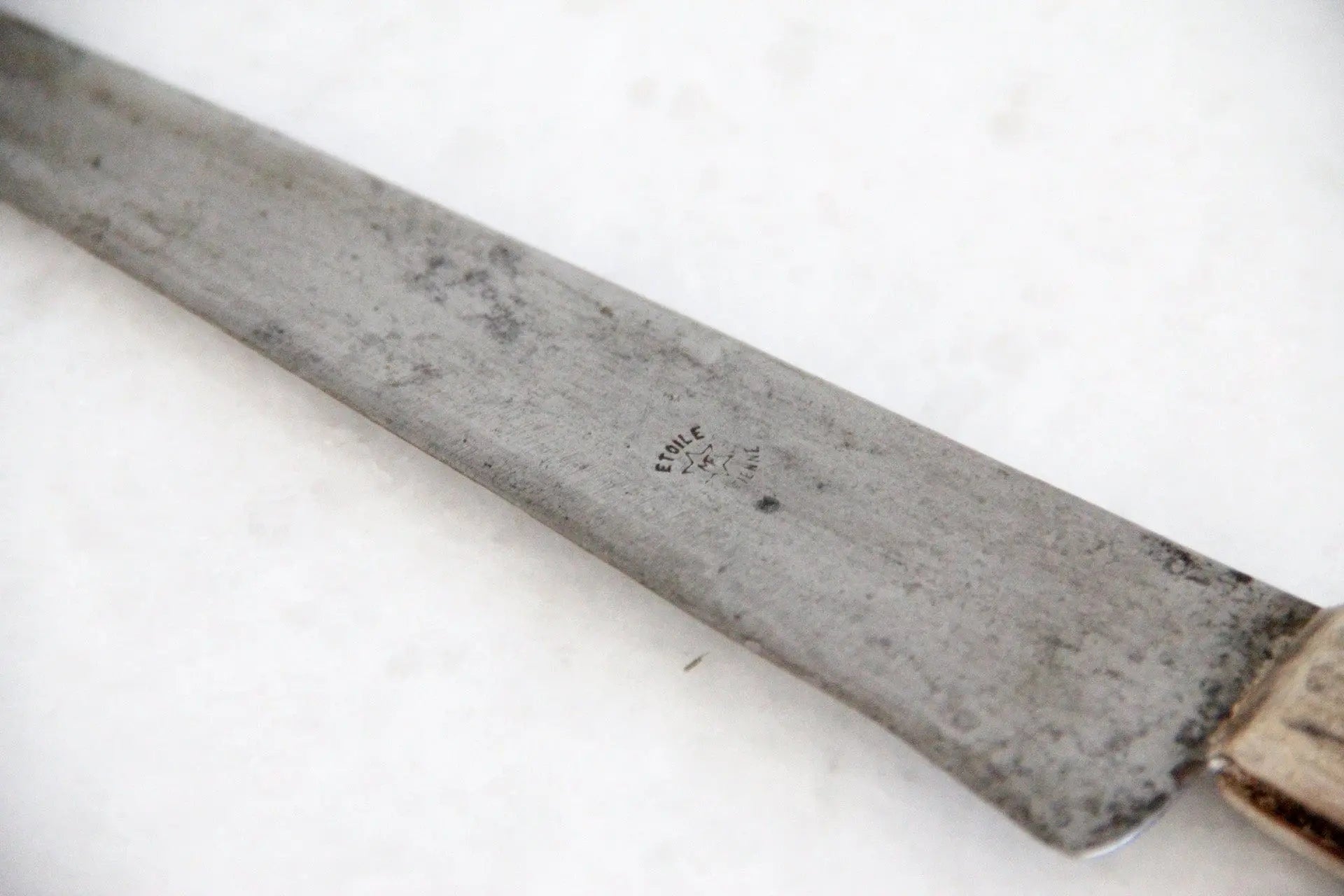 Antique Chef's Knife L'Etoile France | Carbon Steel & Wood  Debra Hall Lifestyle