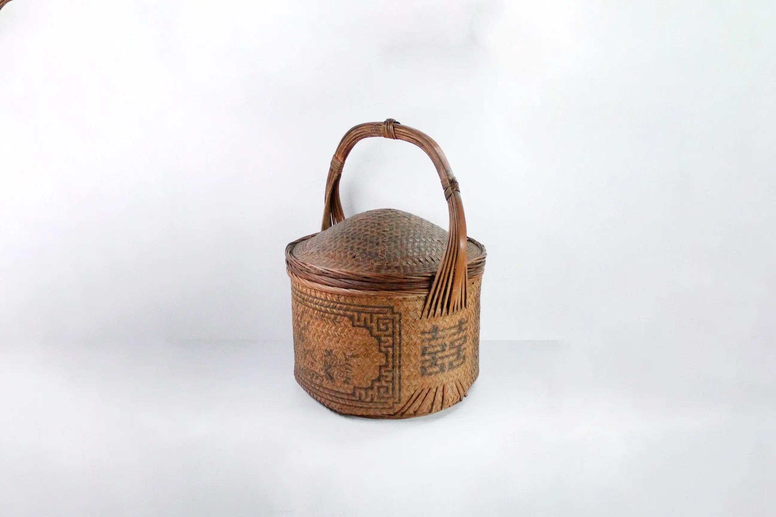 Antique Chinese Wedding Basket W Lid | Exceptionally Large  Debra Hall Lifestyle