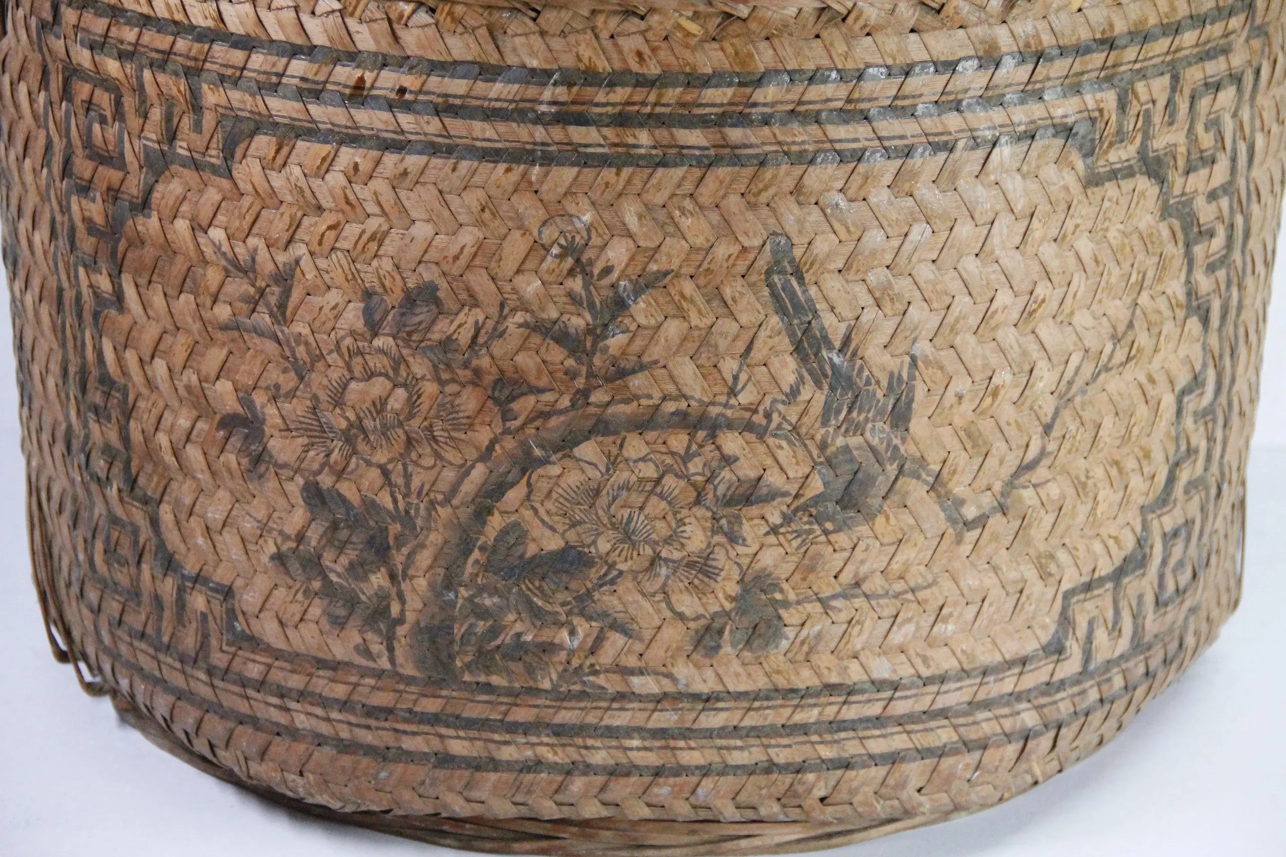 Antique Chinese Wedding Basket W Lid | Exceptionally Large  Debra Hall Lifestyle