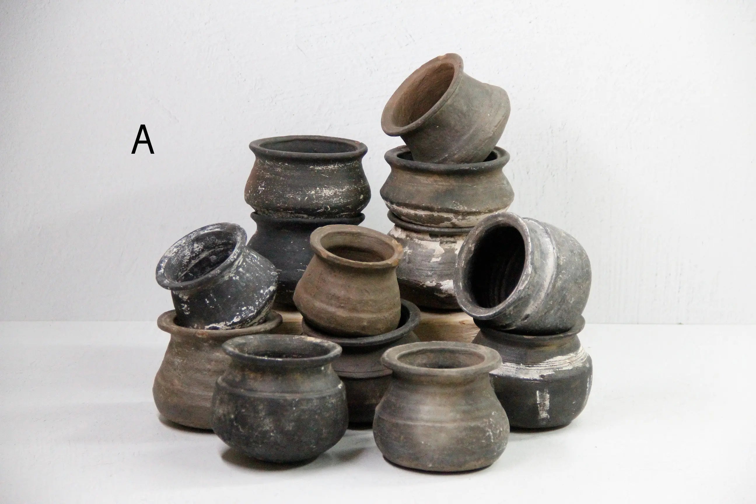 Antique Clay Pot | Assorted Vintage Earthenware Pottery  Debra Hall Lifestyle