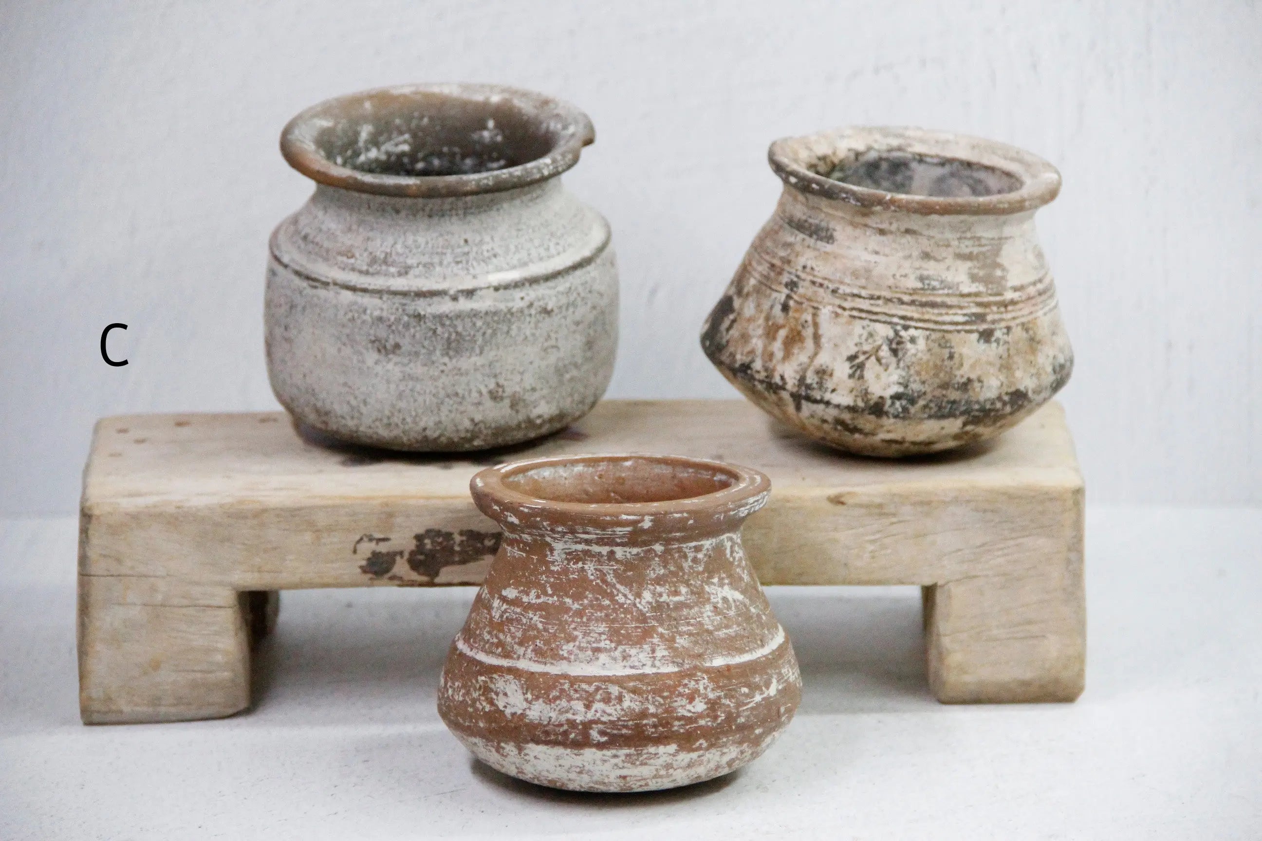 Antique Clay Pot | Assorted Vintage Earthenware Pottery  Debra Hall Lifestyle