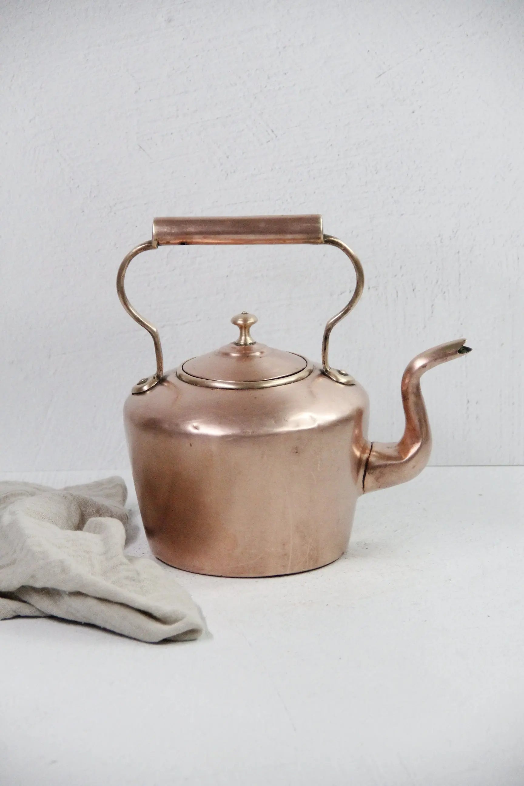 Antique Cooper Kettle | Large European-Kitchen Decor  Debra Hall Lifestyle