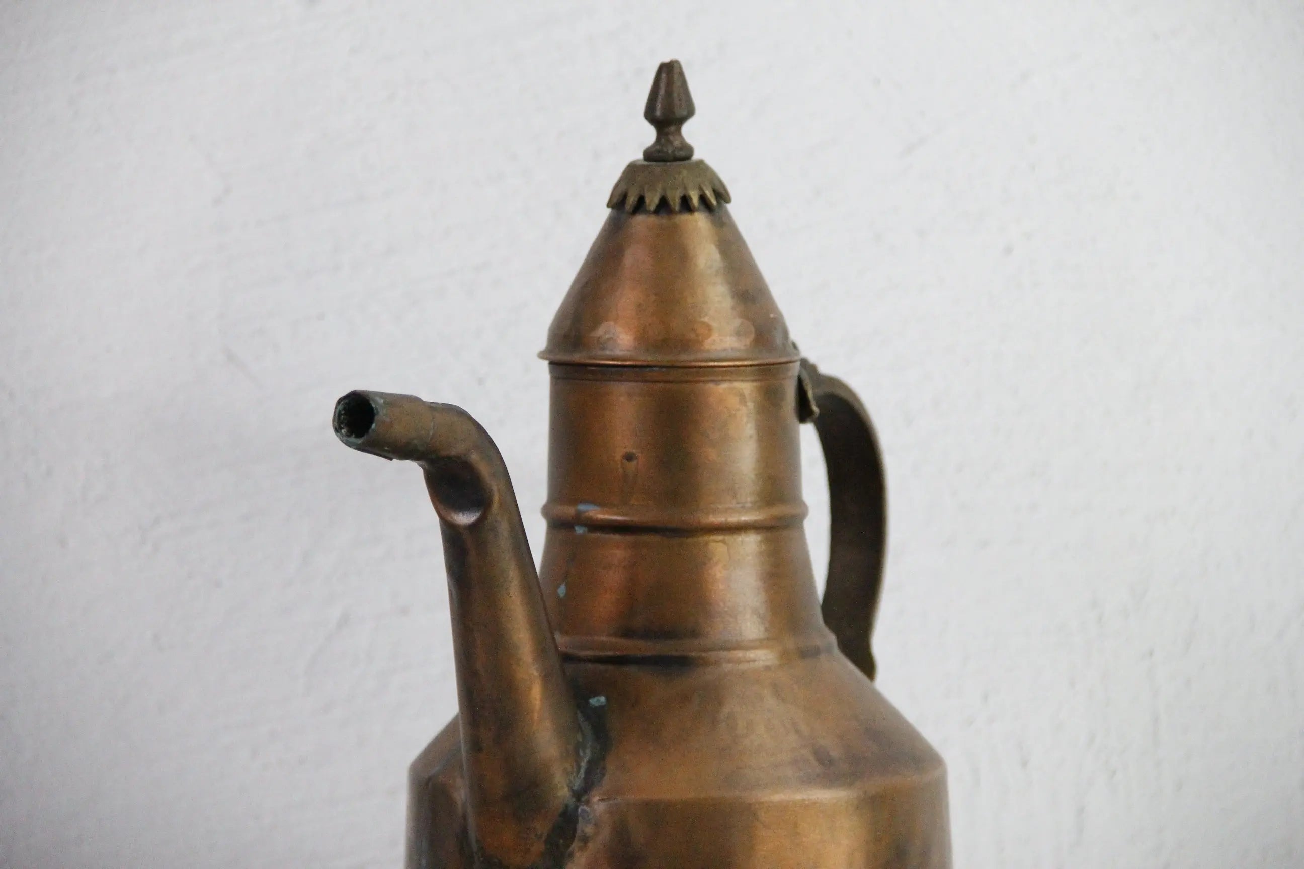 Antique Copper Ewer | Middle Eastern Copper and Brass Pot  Debra Hall Lifestyle