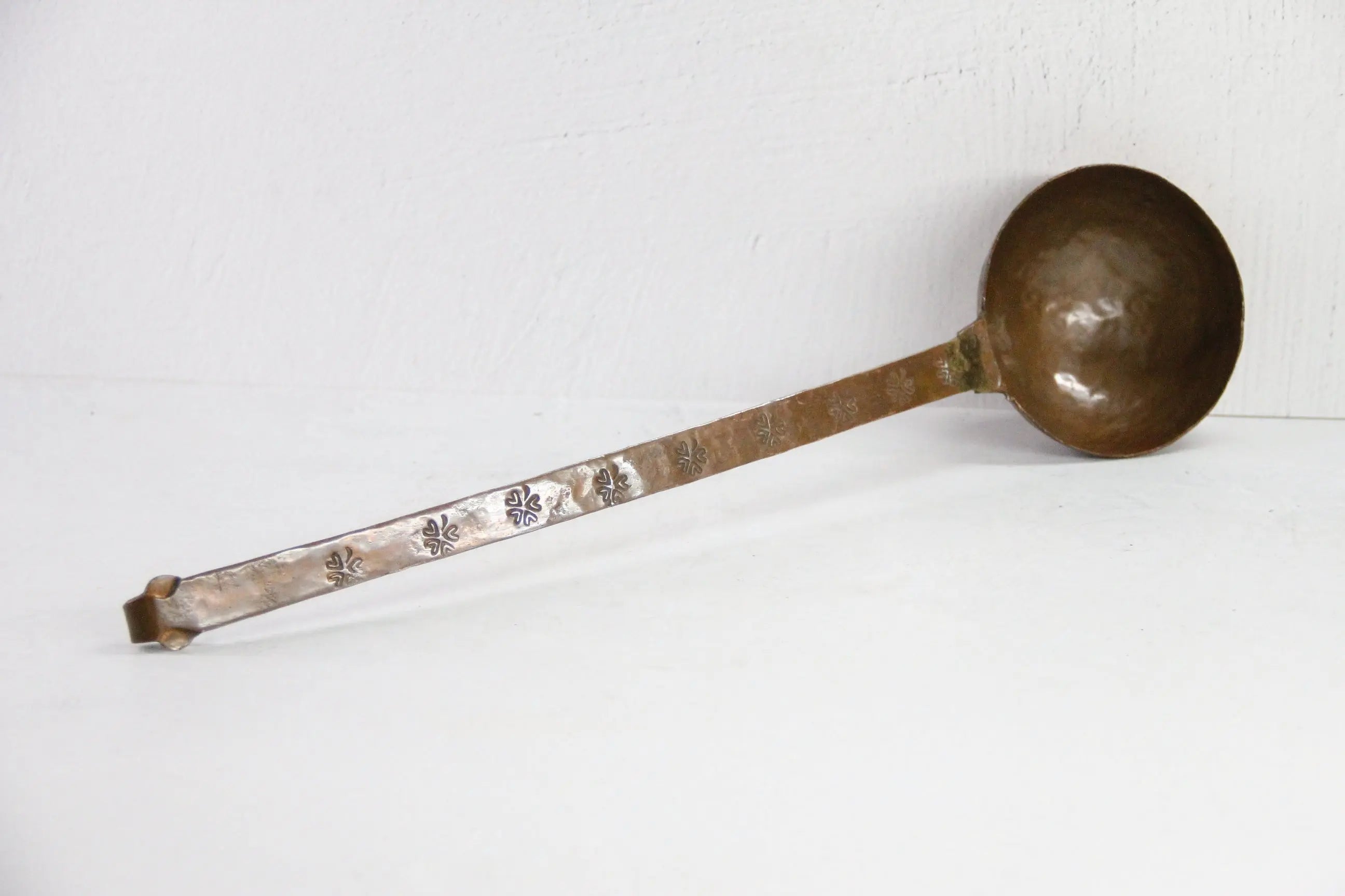 Antique Copper Ladle | Large Hammered Hand Made-France  Debra Hall Lifestyle