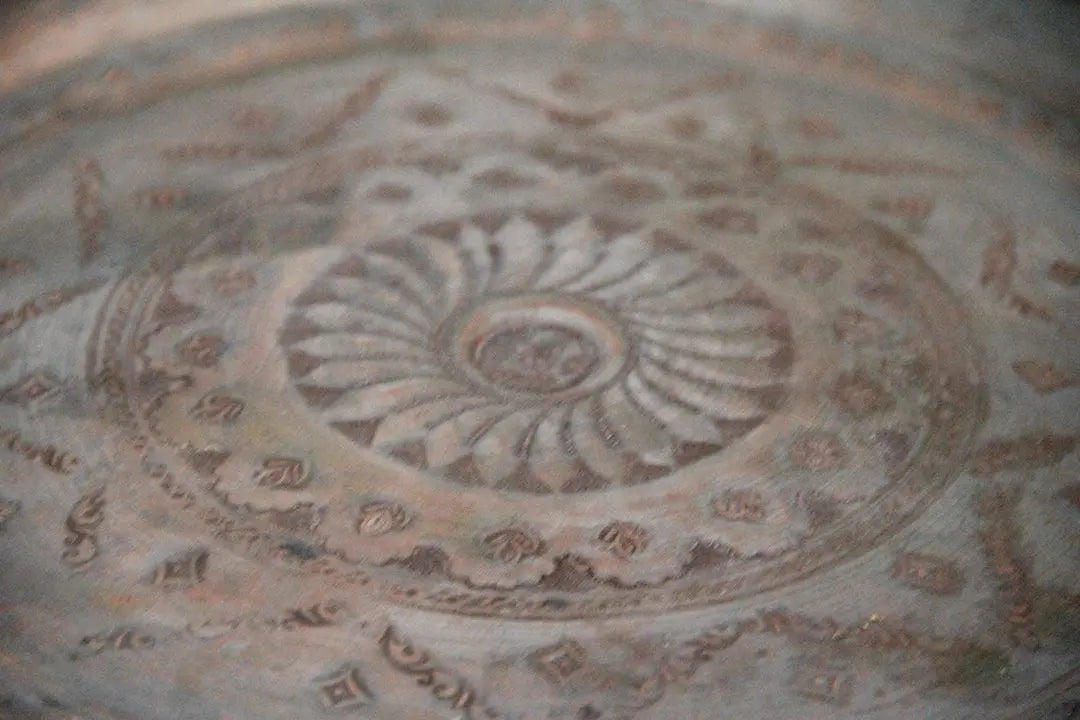 Antique Copper Tray | Etched Serving Tray  Debra Hall Lifestyle