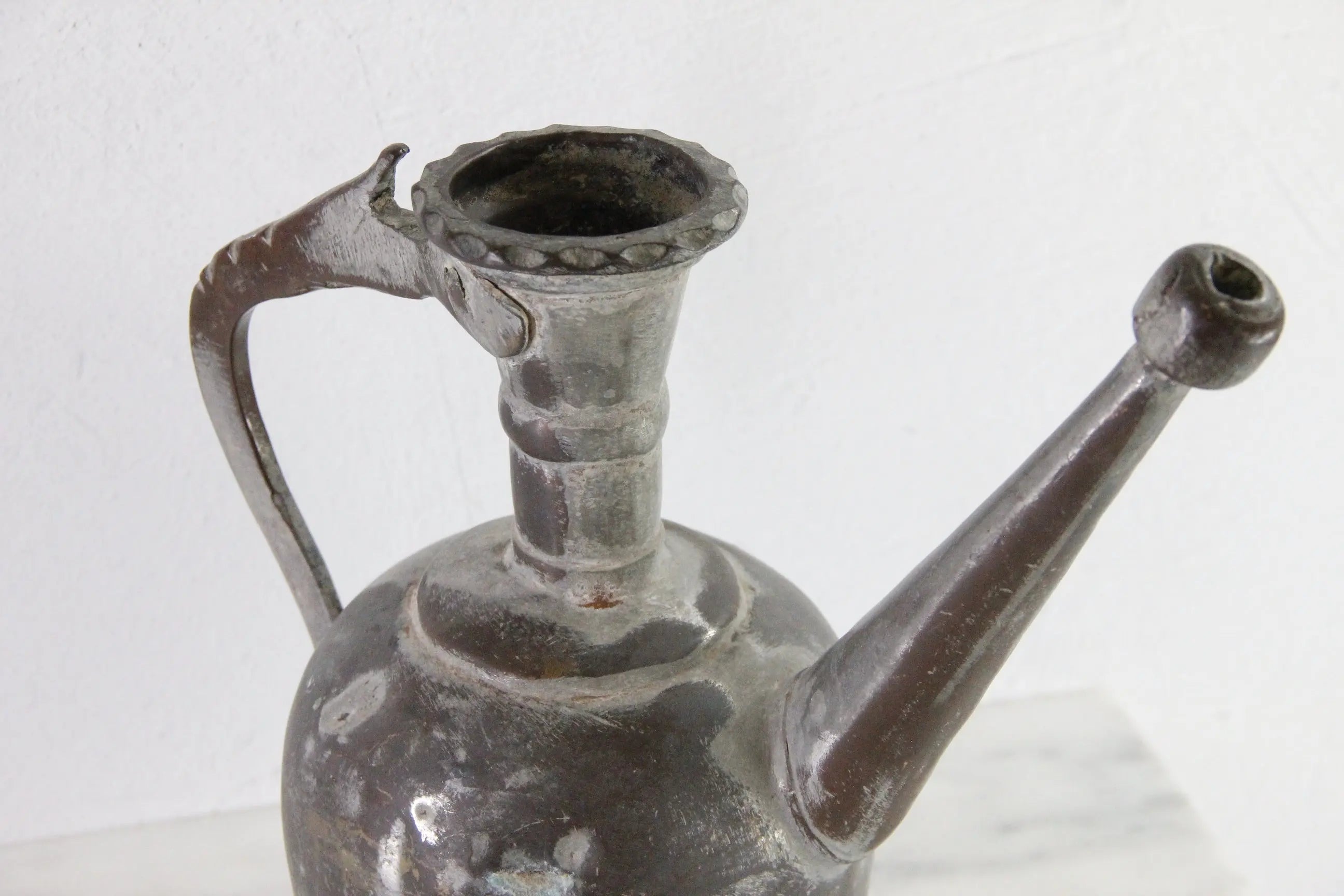 Antique Copper Watering Can | 19th C. Turkish Hand Crafted