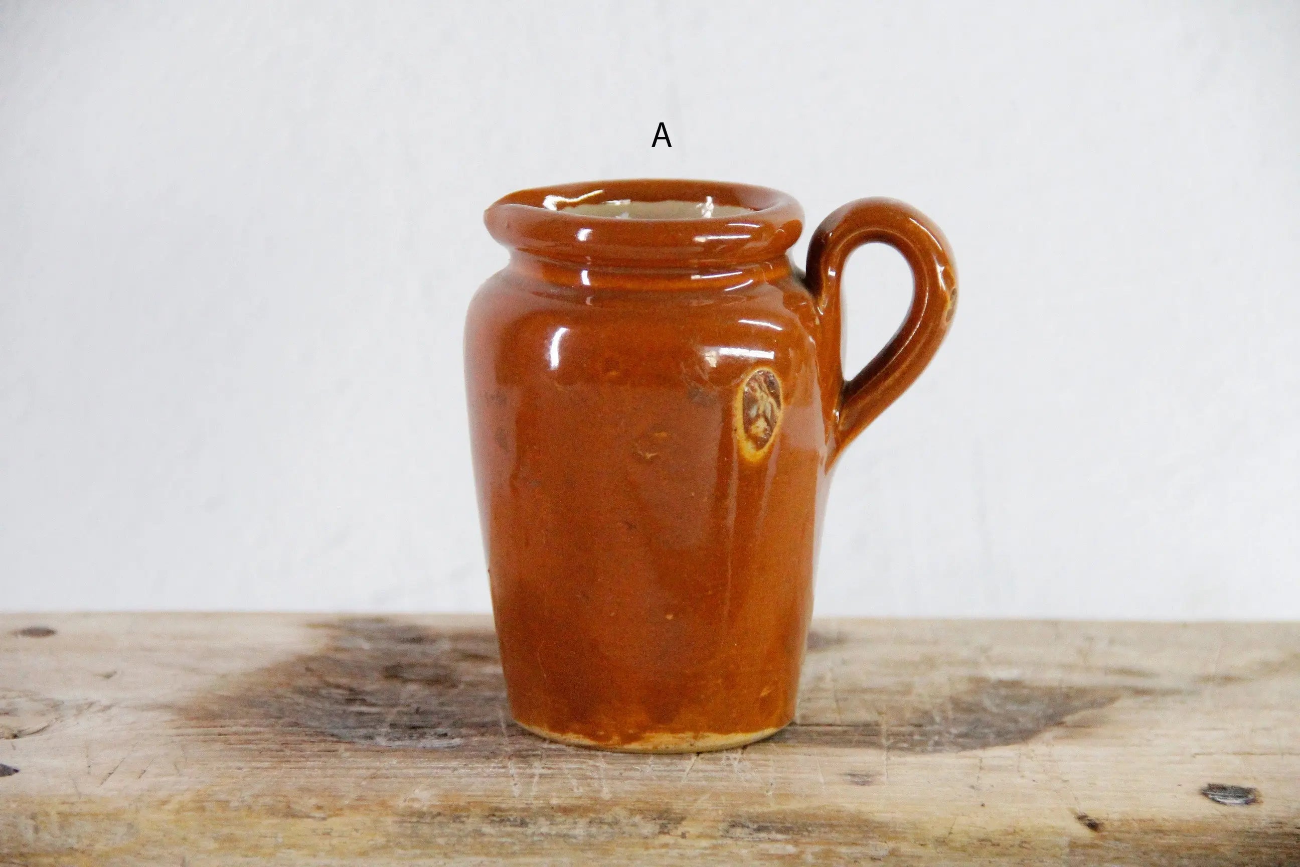 Antique Cream Pot | Assorted Stoneware Cream Pitcher  Debra Hall Lifestyle