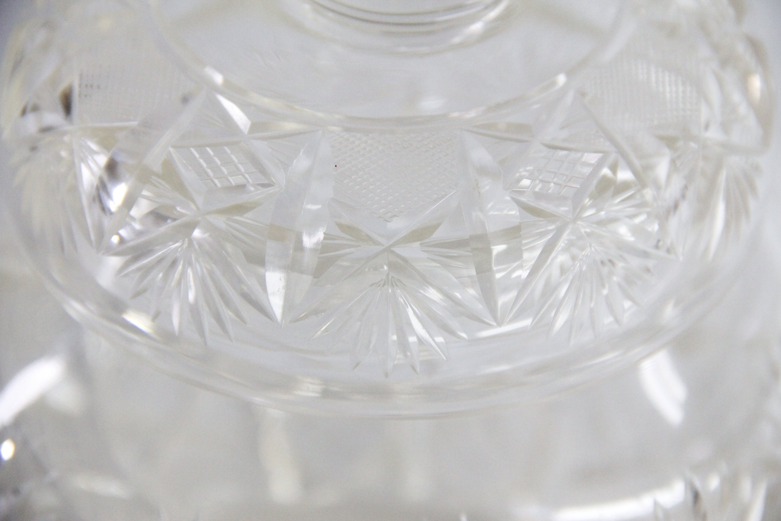 Antique Cut Crystal Biscuit Jar | Lidded Storage Vessel  Debra Hall Lifestyle