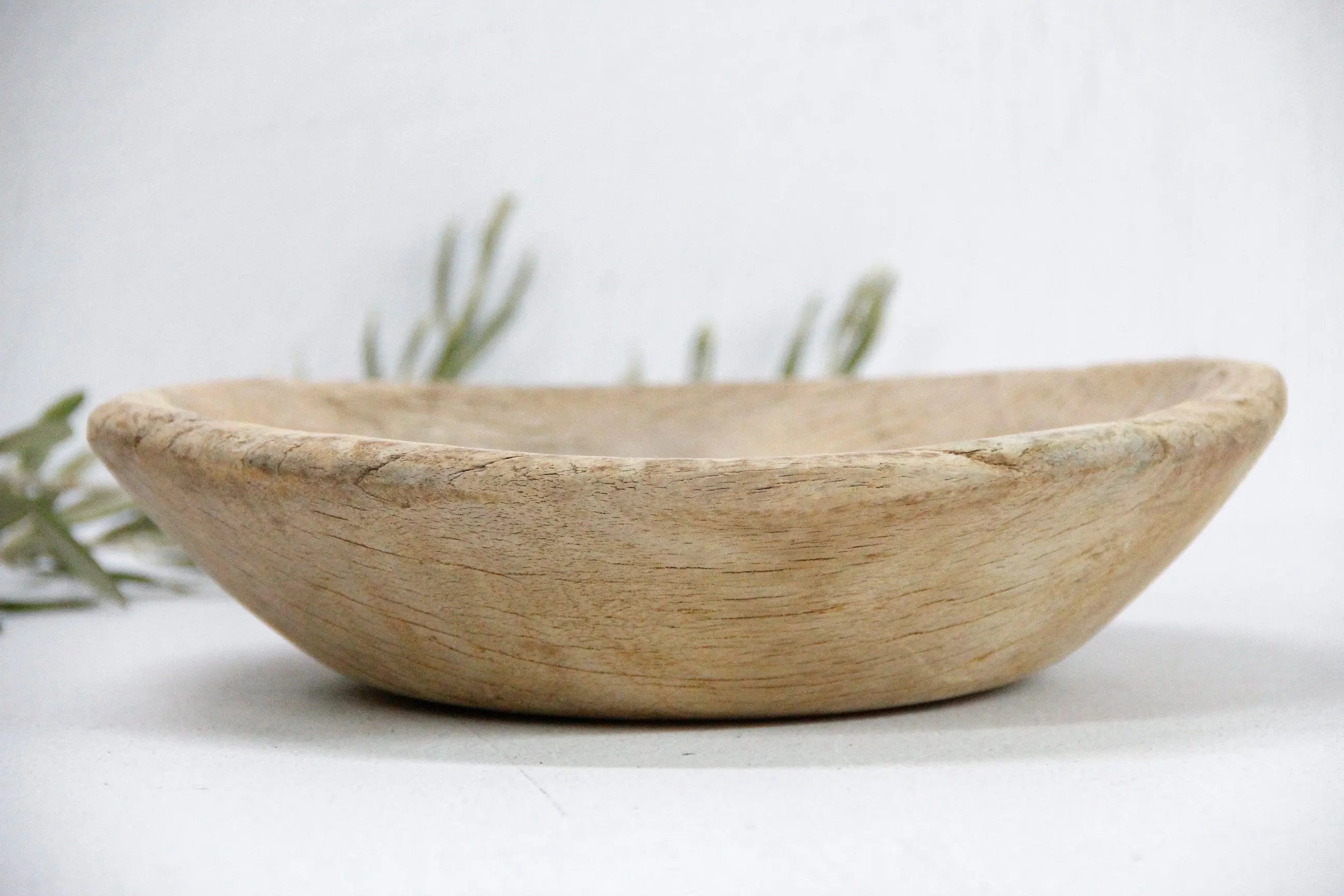 Antique Dough Bowl | Wooden Medium  Debra Hall Lifestyle