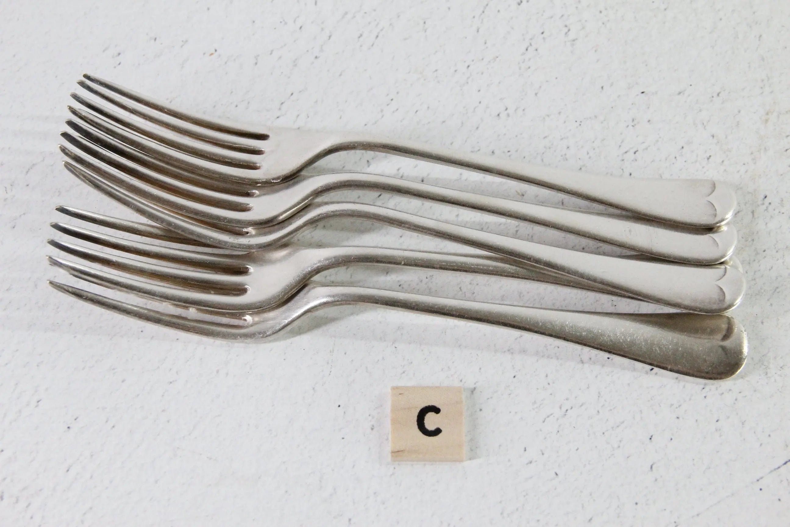 Antique English Flatware Forks Assorted Silverplate Makers