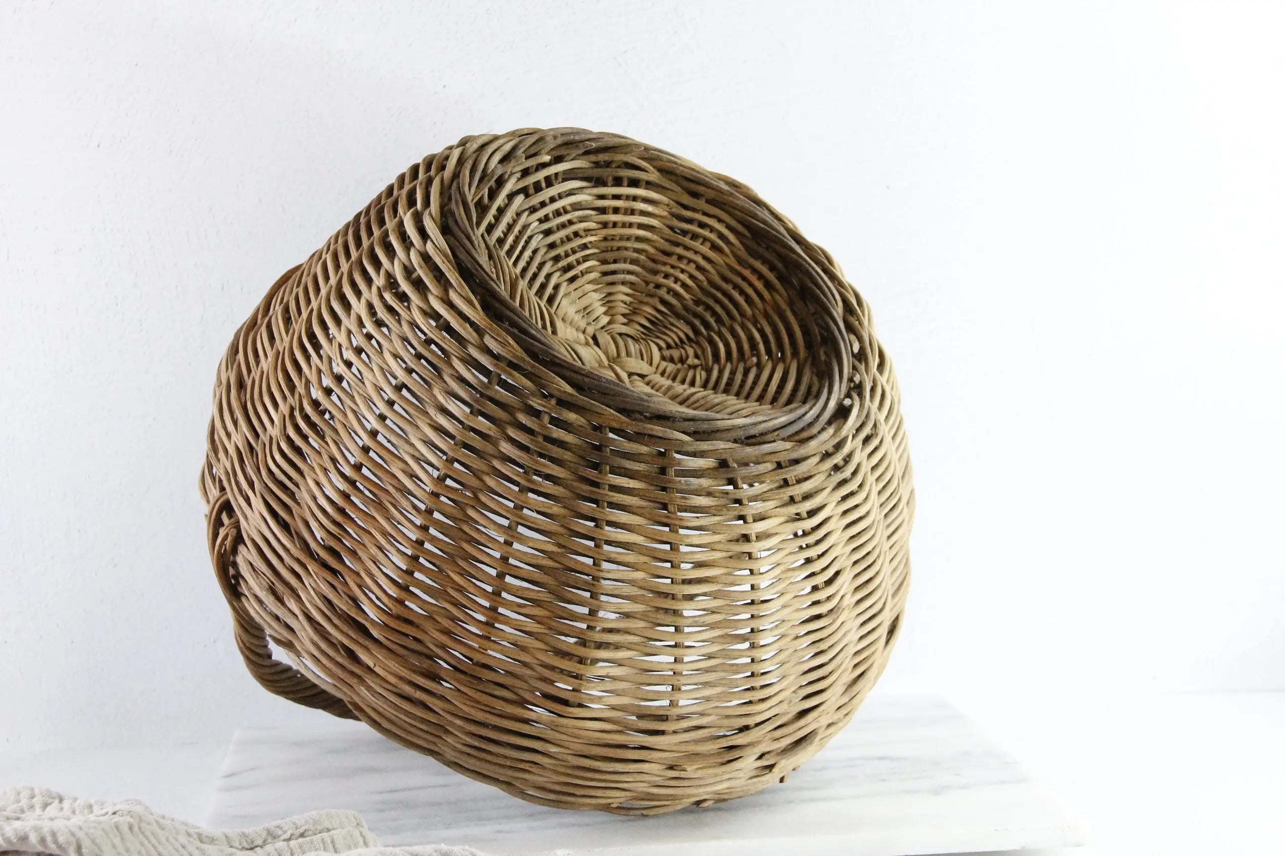 Antique French Basket | Primitive Picking Basket