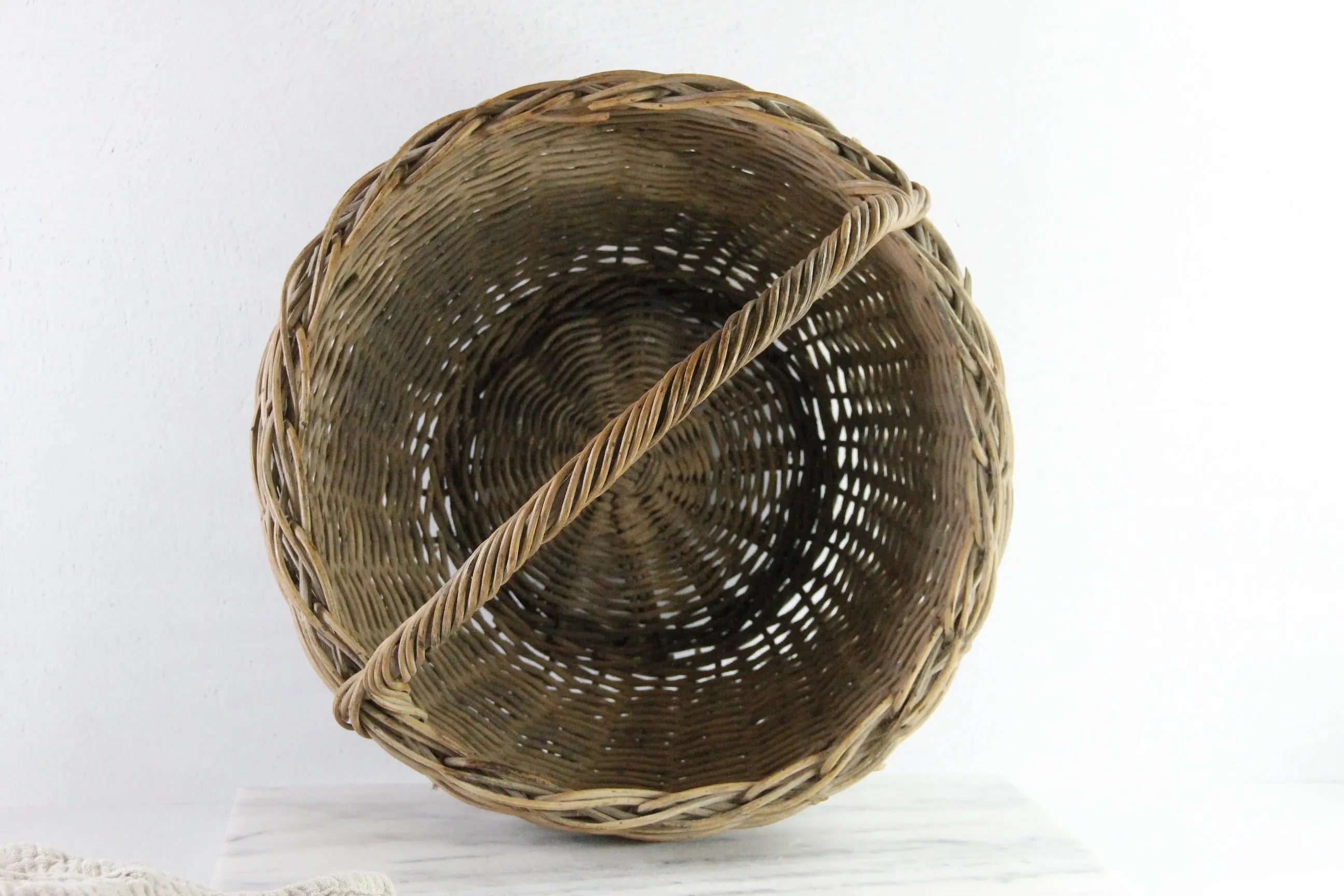 Antique French Basket | Primitive Picking Basket