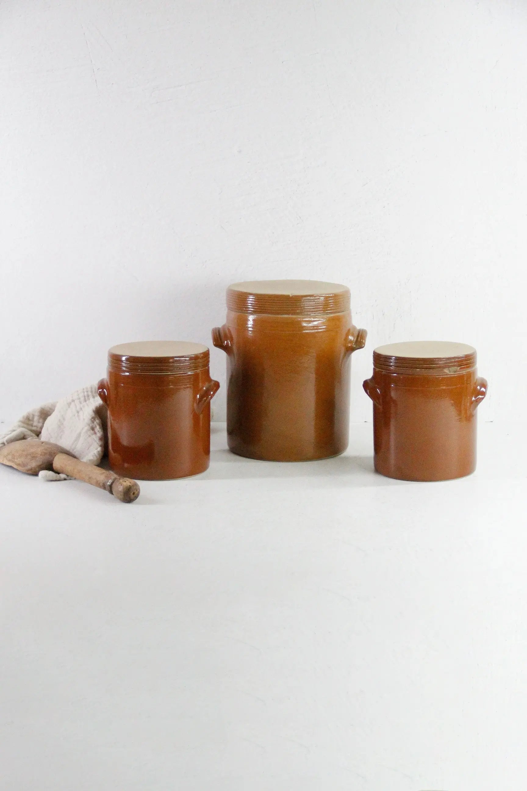 Antique French Confit Jar With Lid | Renault Stoneware Pot  Debra Hall Lifestyle