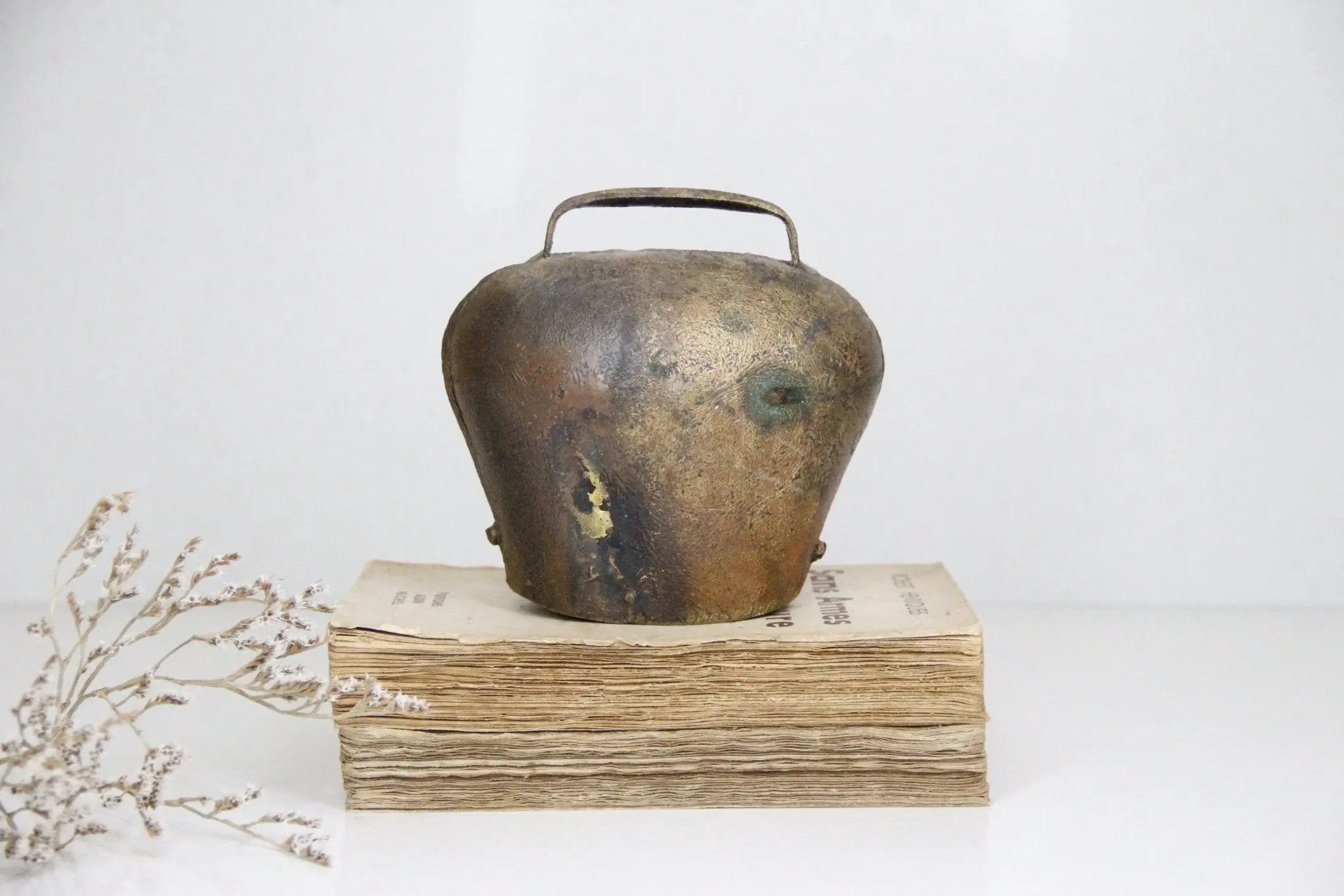Antique French Cowbell  Debra Hall Lifestyle