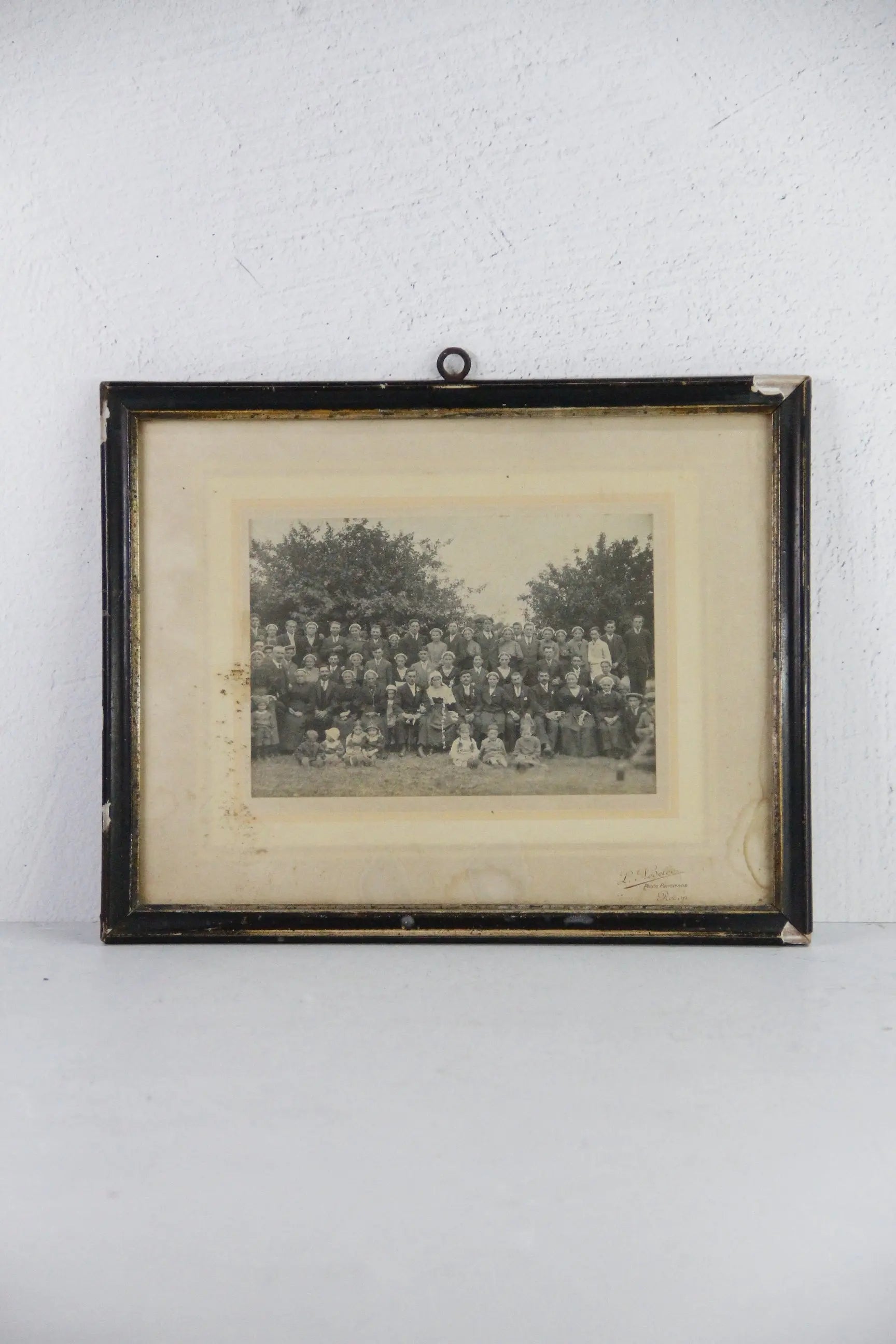 Antique French Family Portrait Framed | Photo Parisienne 1800s  Debra Hall Lifestyle