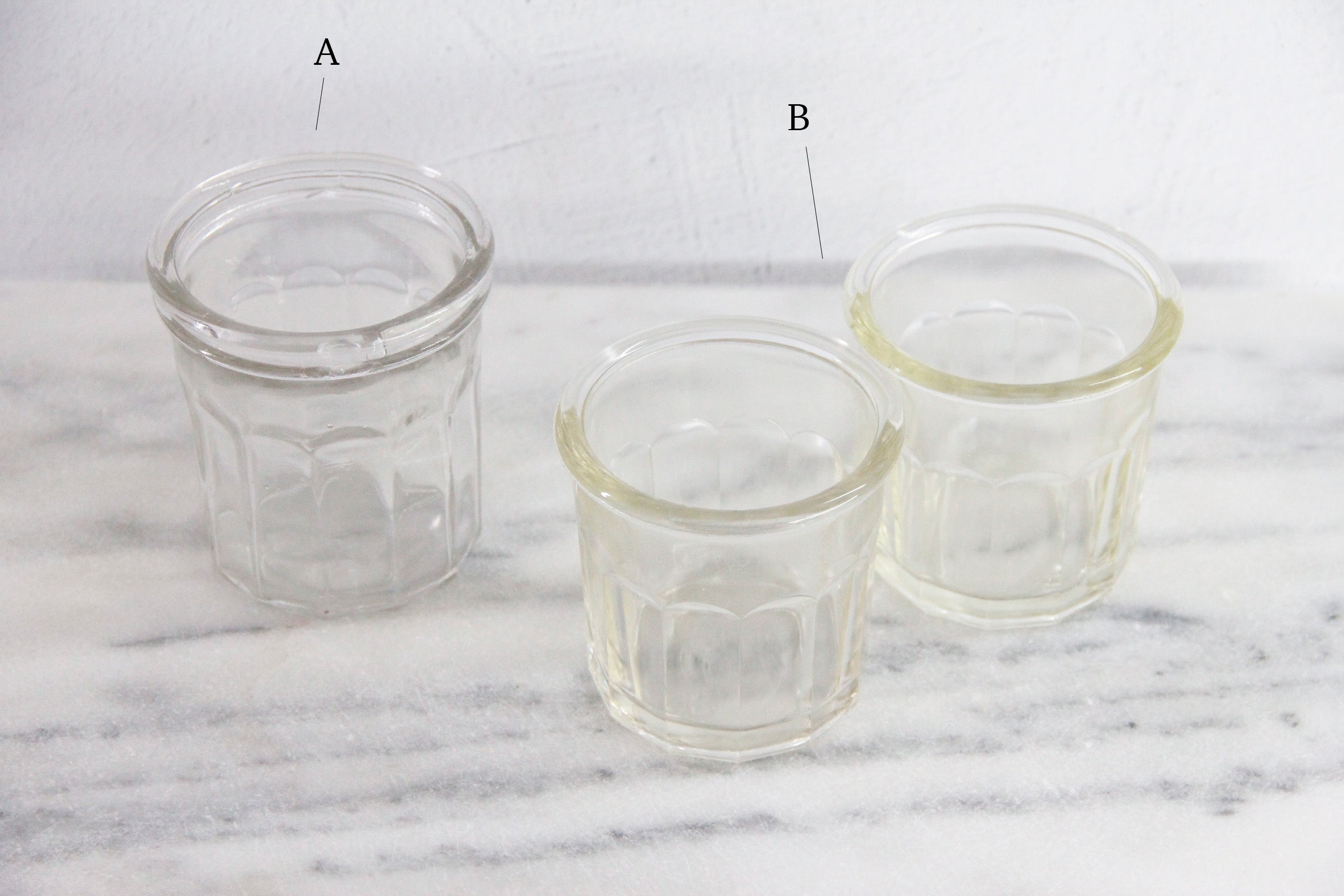 Antique French Jam Jar | Stamped Ribbed Glass Confiture  Debra Hall Lifestyle
