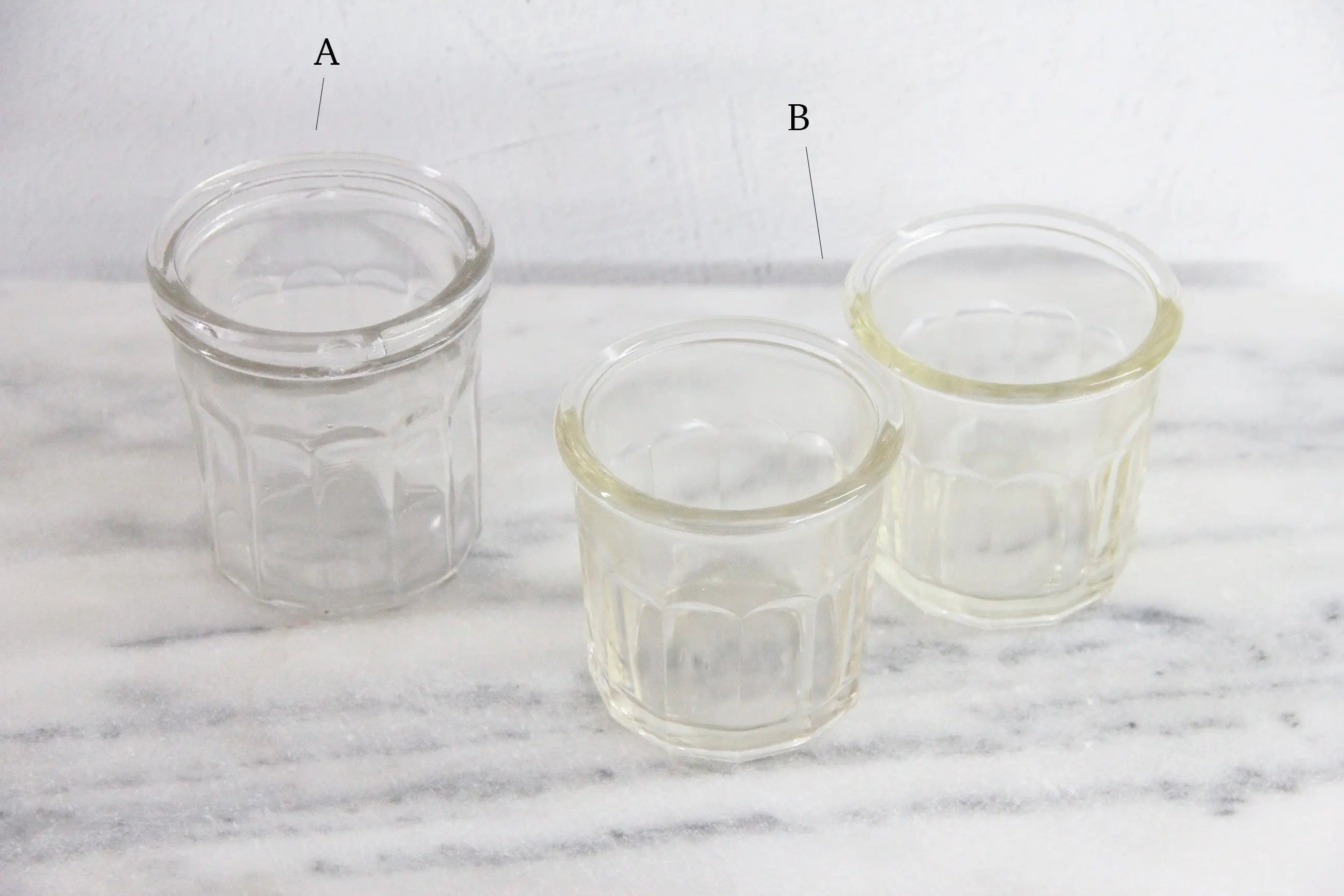 Antique French Jam Jar | Stamped Ribbed Glass Confiture  Debra Hall Lifestyle