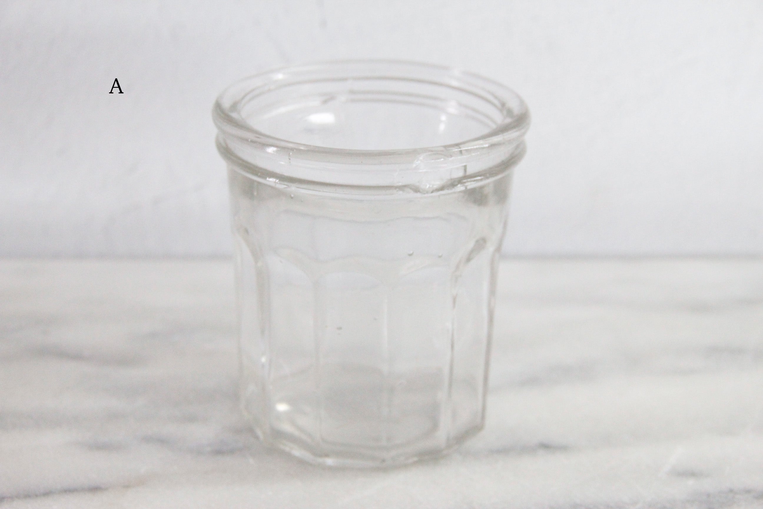 Antique French Jam Jar | Stamped Ribbed Glass Confiture  Debra Hall Lifestyle