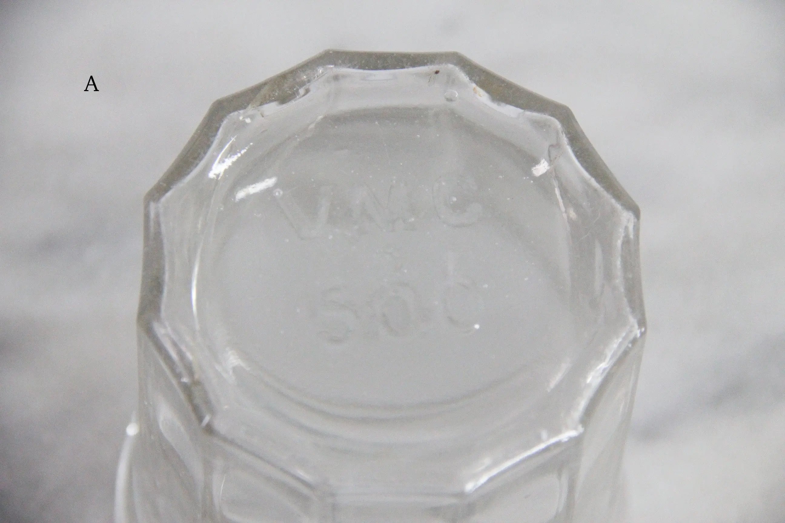 Antique French Jam Jar | Stamped Ribbed Glass Confiture  Debra Hall Lifestyle