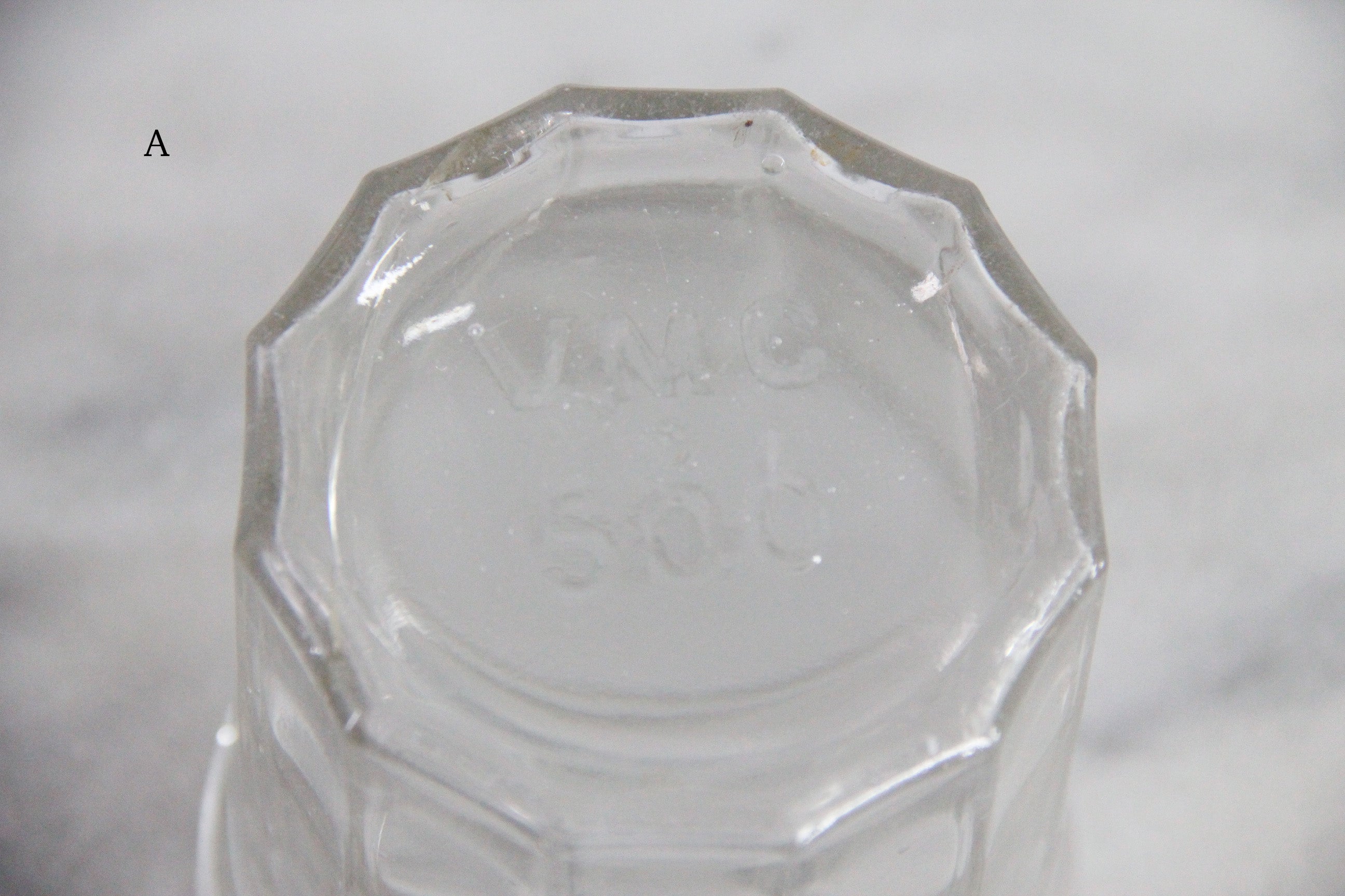 Antique French Jam Jar | Stamped Ribbed Glass Confiture  Debra Hall Lifestyle