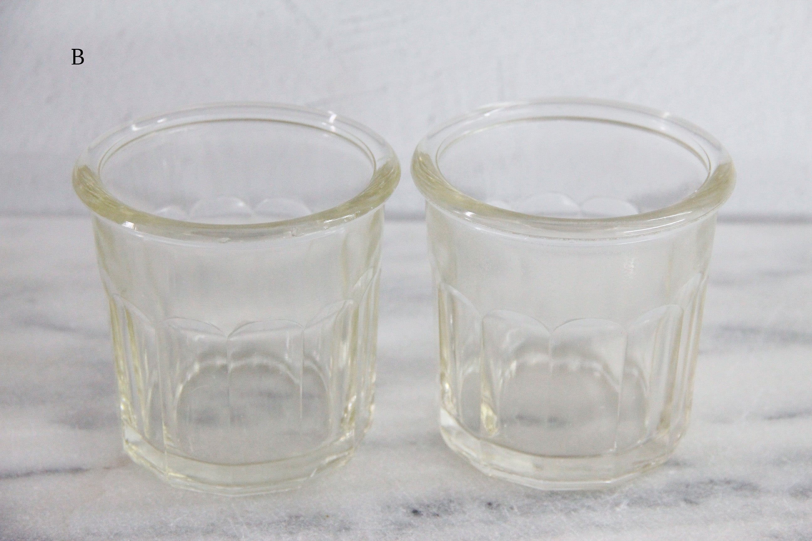Antique French Jam Jar | Stamped Ribbed Glass Confiture  Debra Hall Lifestyle