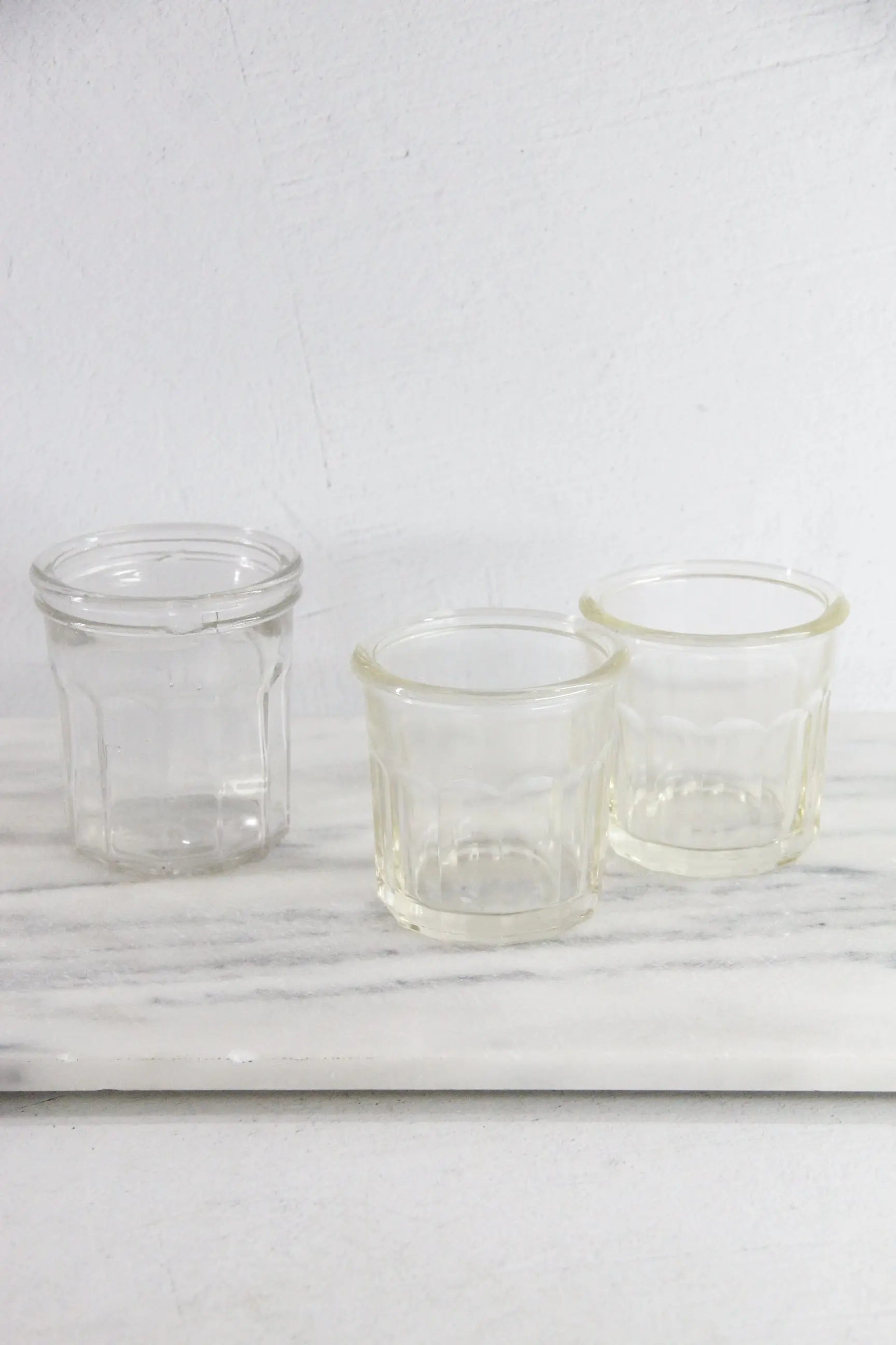 Antique French Jam Jar | Stamped Ribbed Glass Confiture  Debra Hall Lifestyle