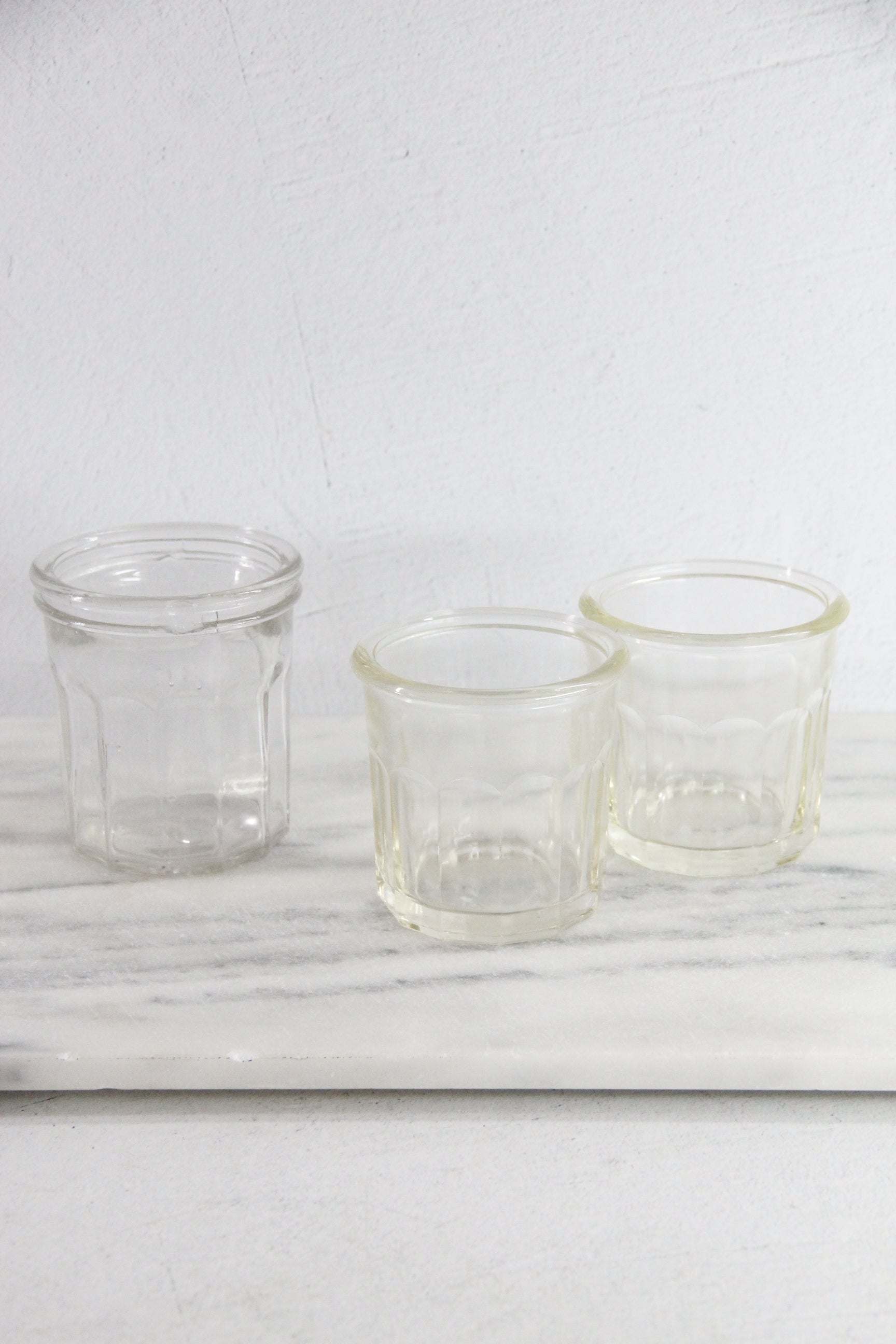 Antique French Jam Jar | Stamped Ribbed Glass Confiture  Debra Hall Lifestyle