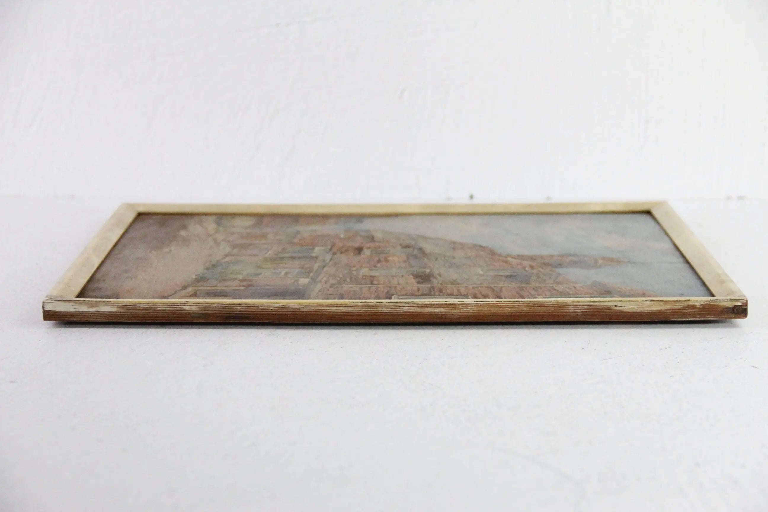 Antique French Oil Painting on Panel | Framed Village  Debra Hall Lifestyle