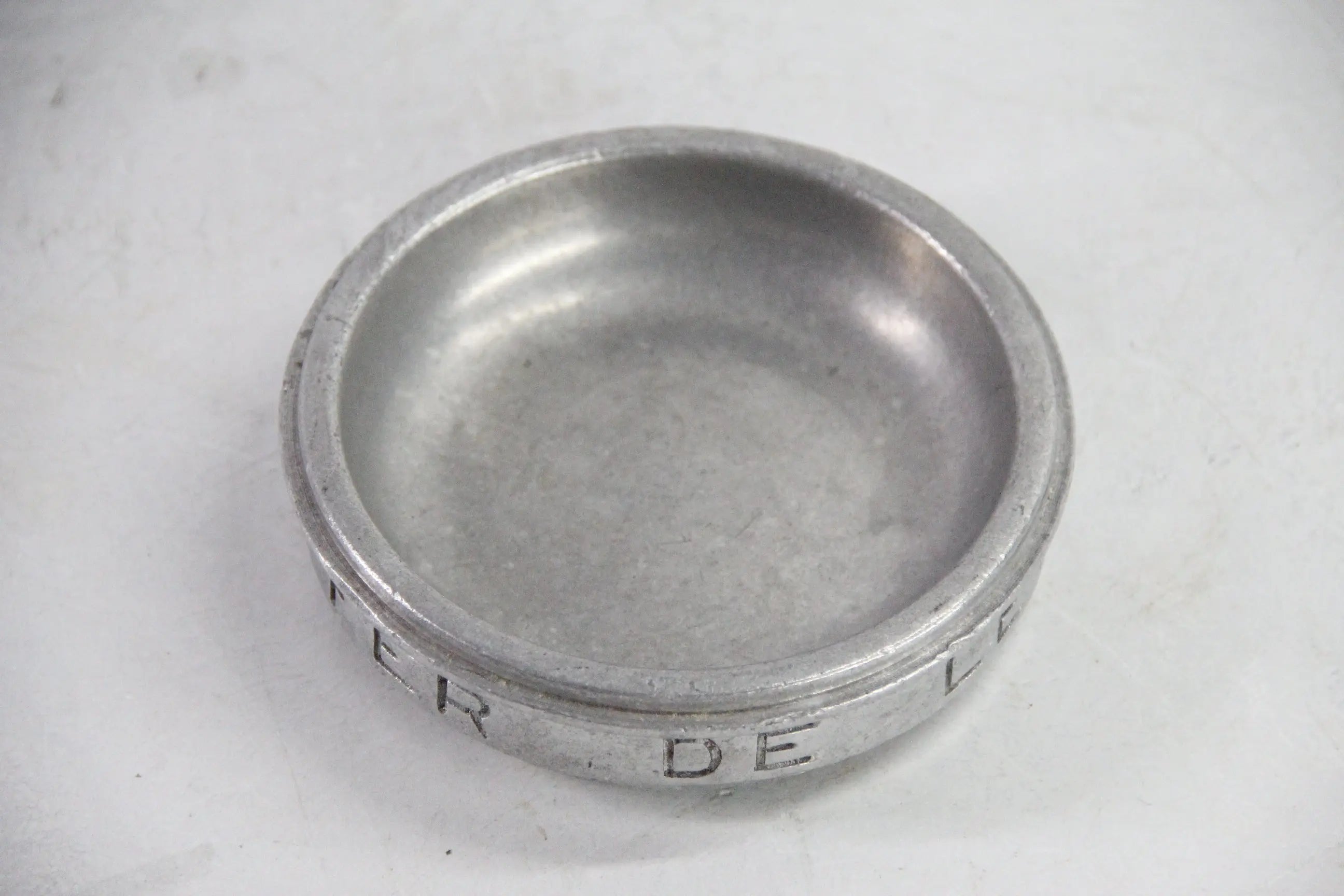 Antique French Pewter Wine Coaster | Chemins De Fer  Debra Hall Lifestyle
