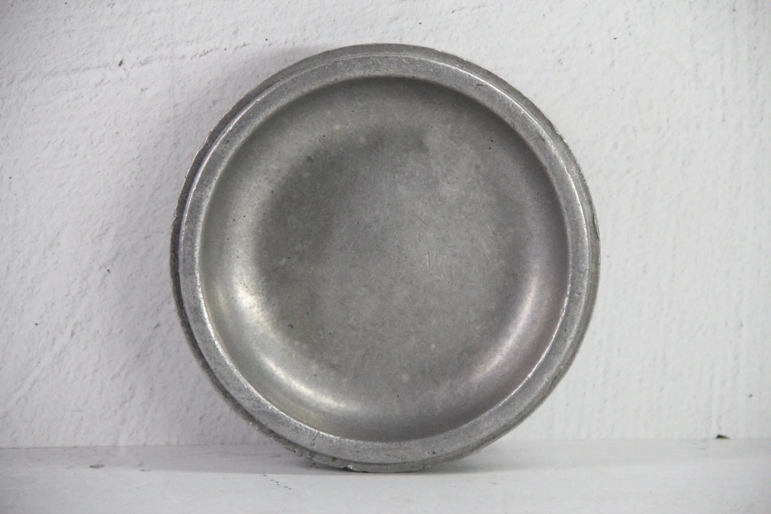 Antique French Pewter Wine Coaster | Chemins De Fer  Debra Hall Lifestyle