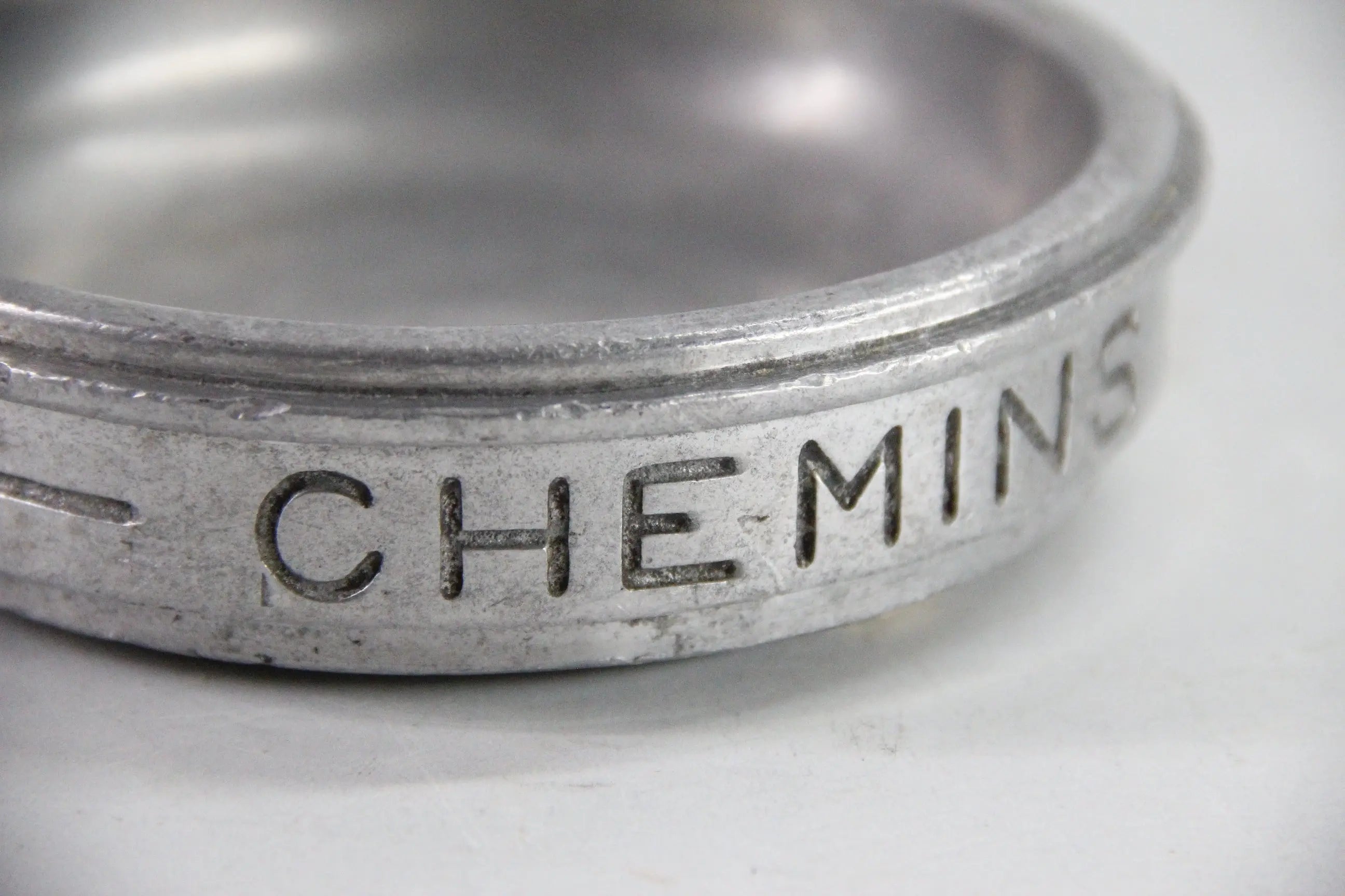 Antique French Pewter Wine Coaster | Chemins De Fer  Debra Hall Lifestyle