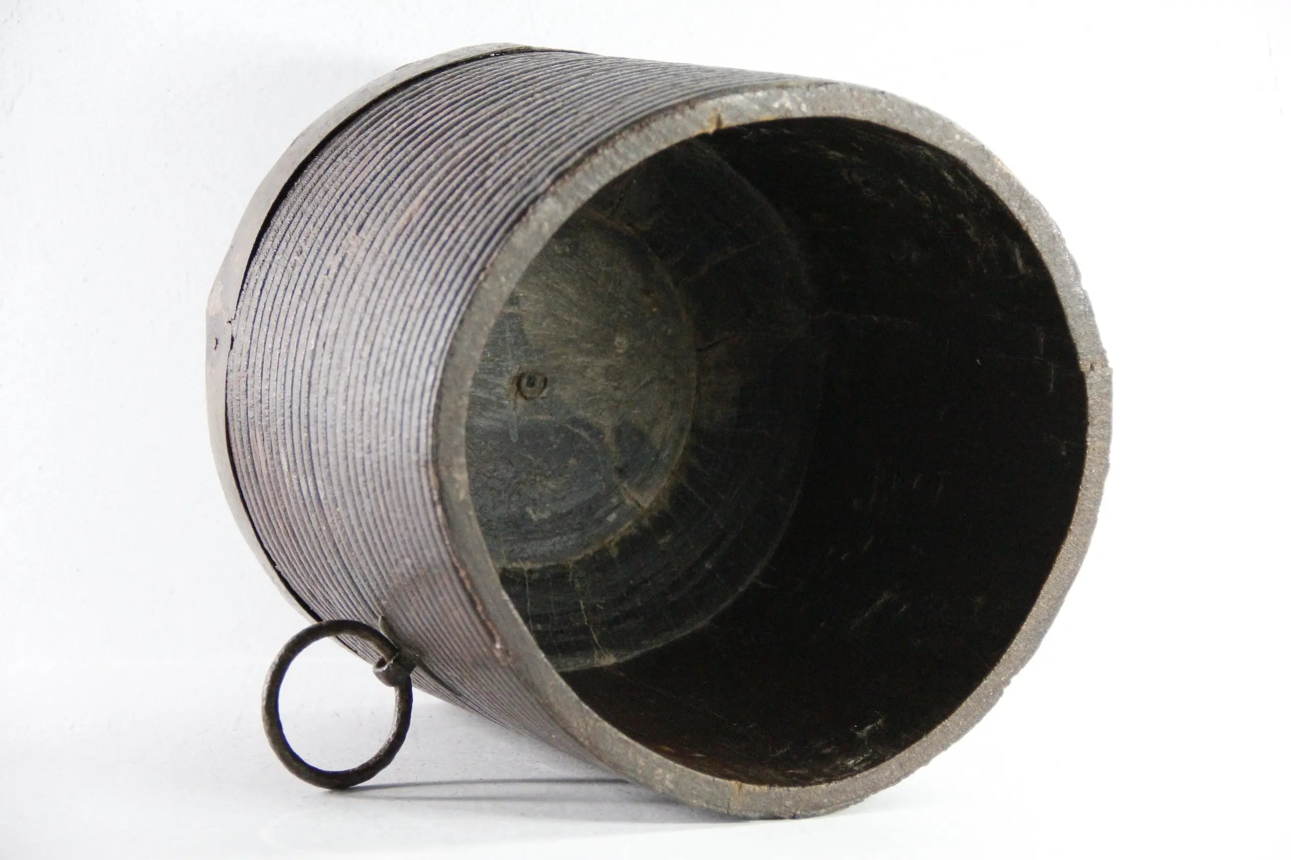 Antique Grain Bucket | 19th Century Metal Clad Measure  Debra Hall Lifestyle