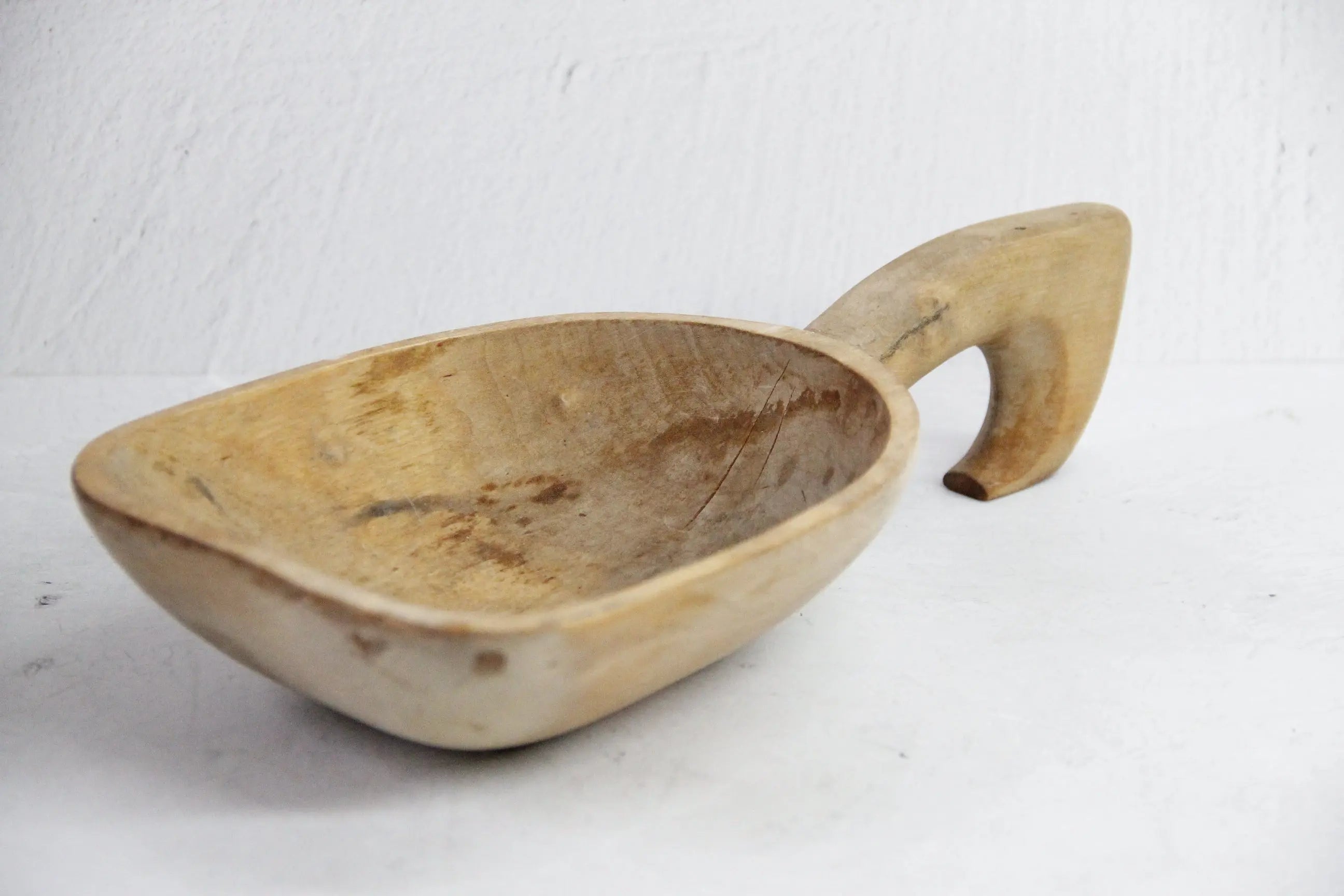 Antique Grain Scoop Wooden | 19th Century Scandinavian  Debra Hall Lifestyle