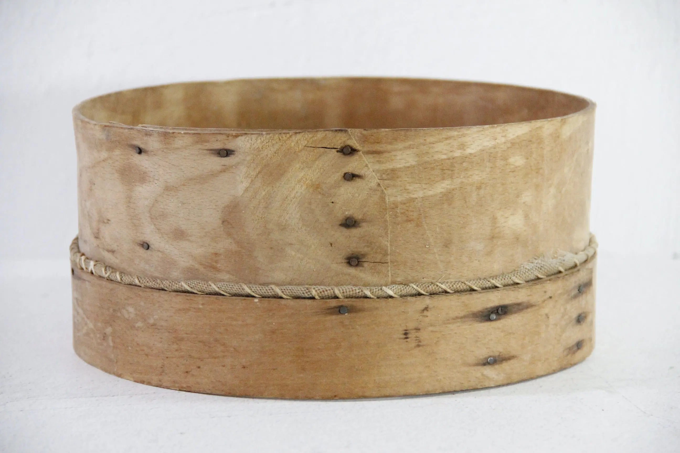Antique Grain Sifter | Bentwood Flour Sieve  Debra Hall Lifestyle