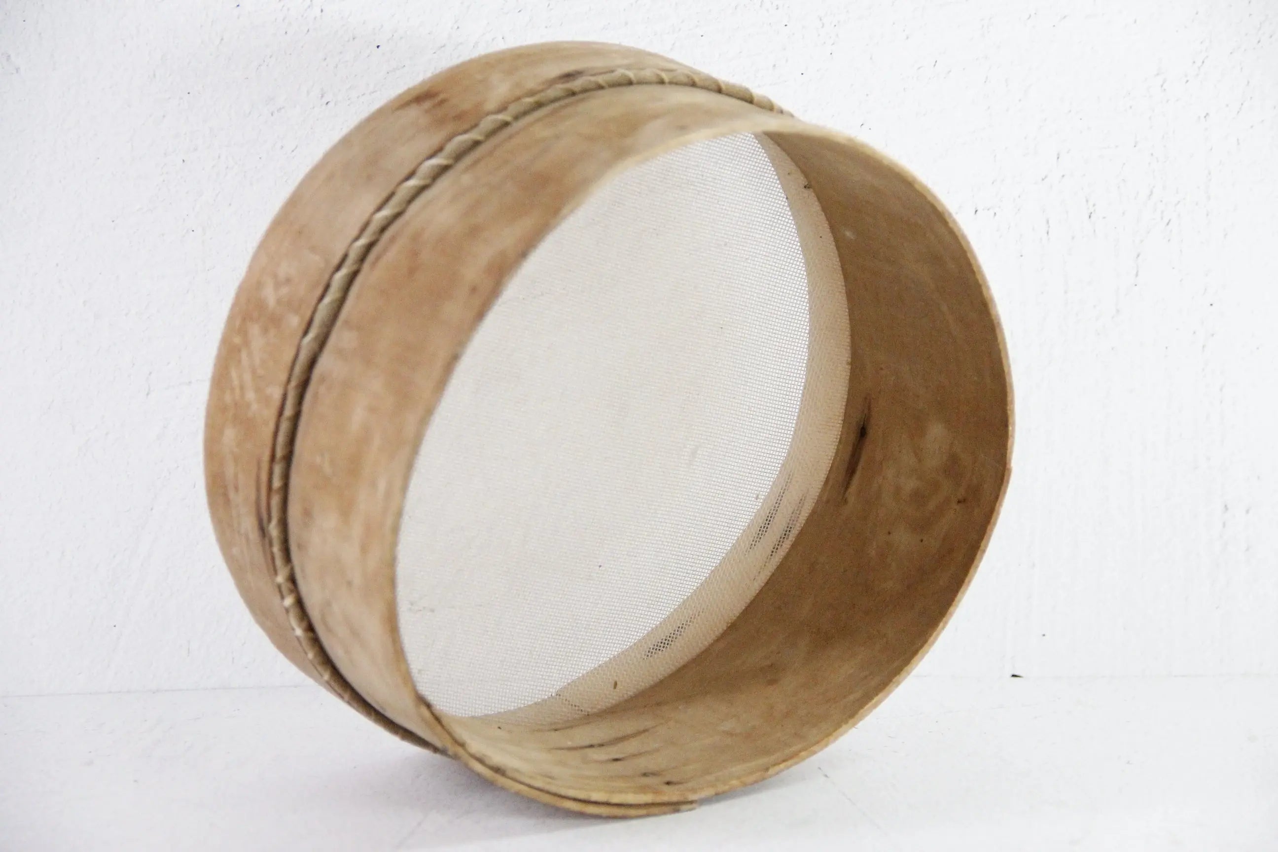 Antique Grain Sifter | Bentwood Flour Sieve  Debra Hall Lifestyle