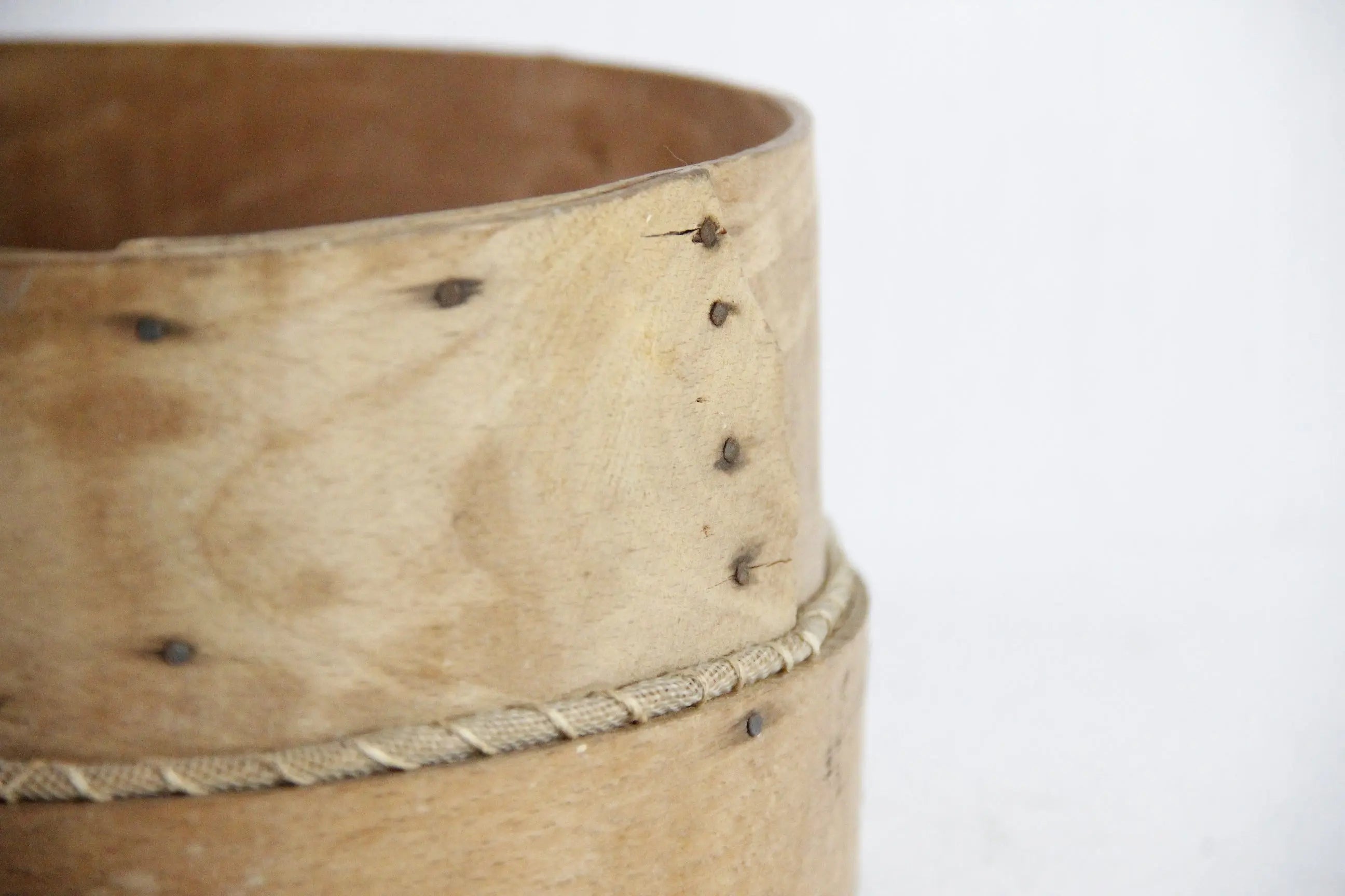 Antique Grain Sifter | Bentwood Flour Sieve  Debra Hall Lifestyle