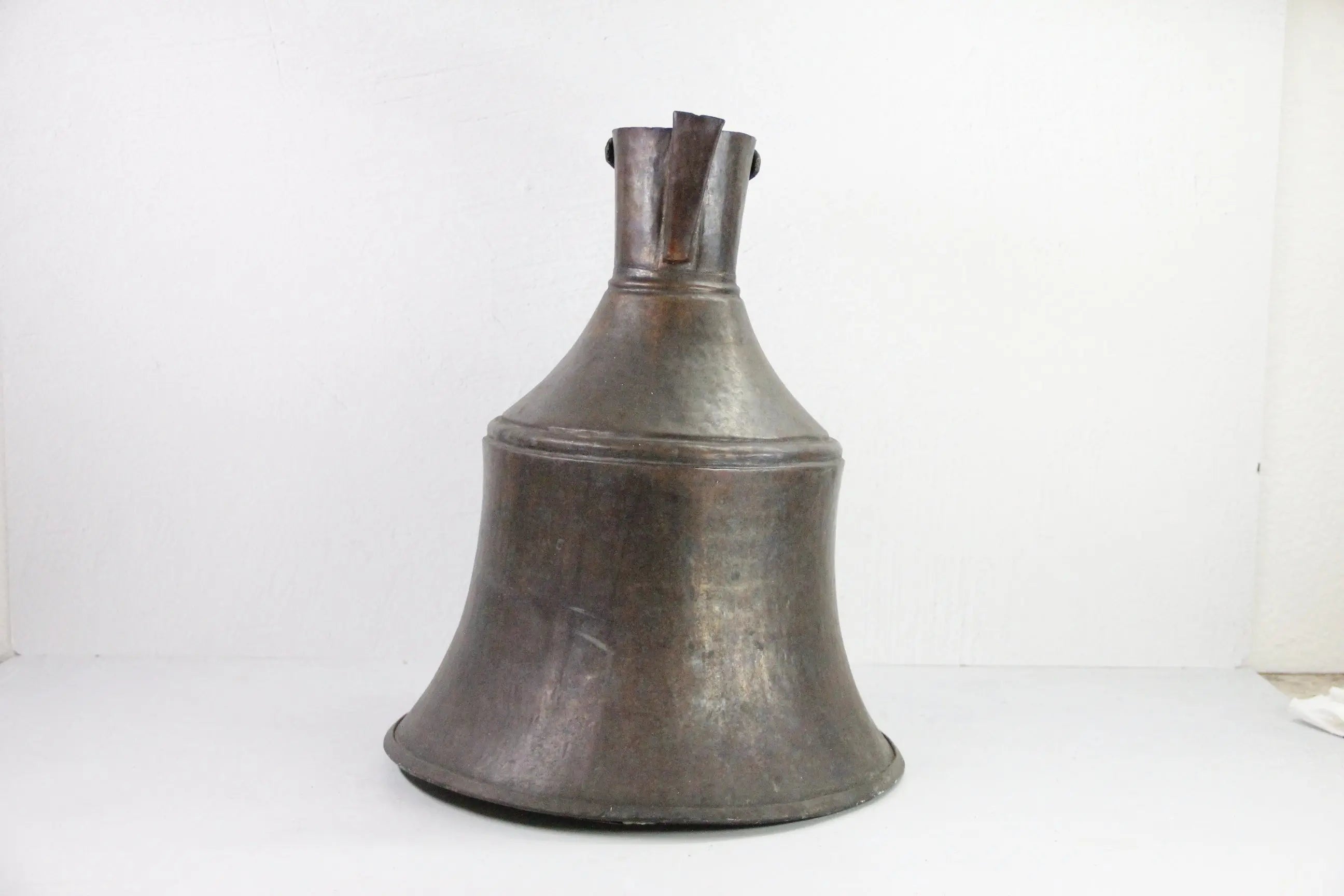 Antique Hammered Copper Pitcher | 19th C. Hand Forged Ewer  Debra Hall Lifestyle