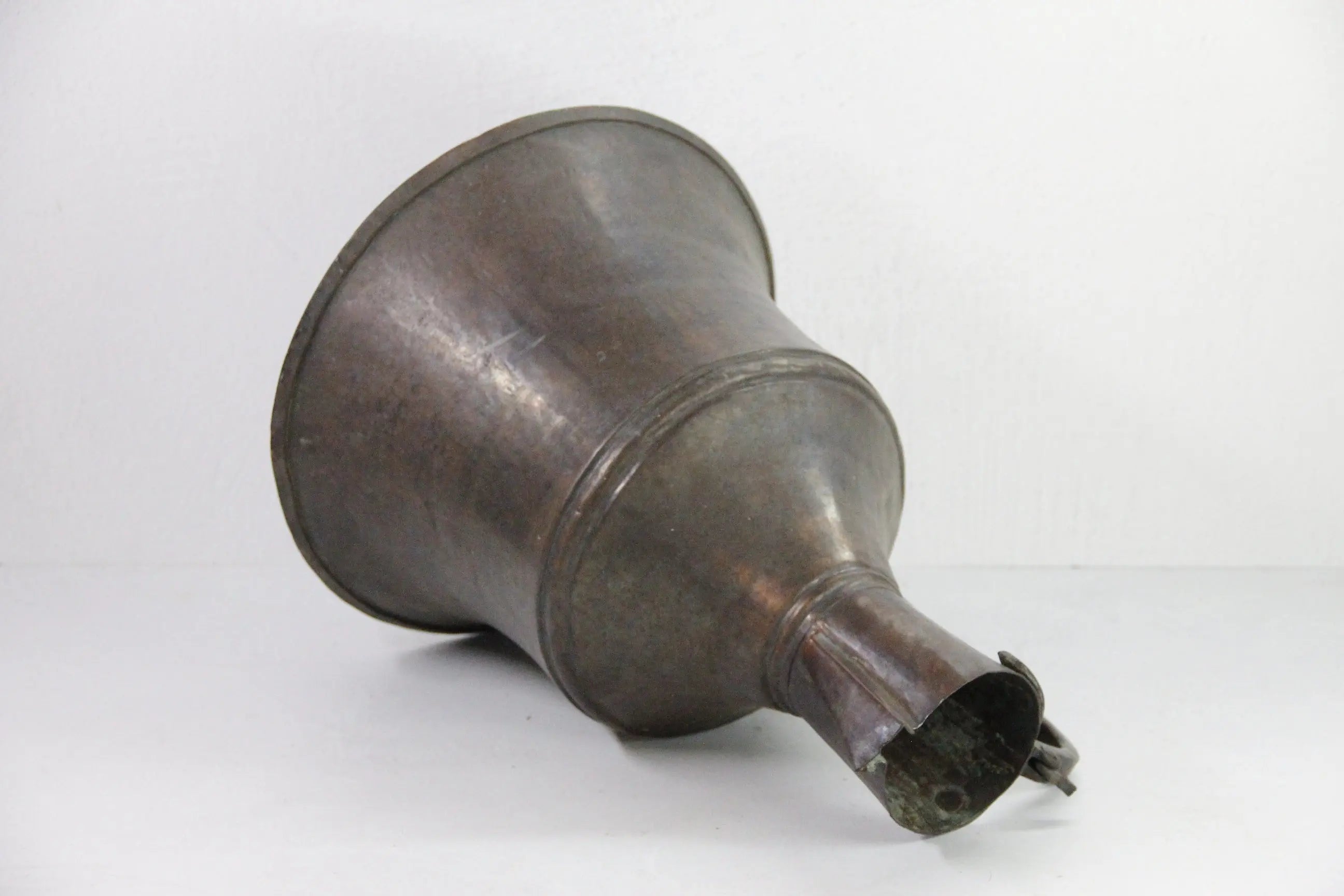 Antique Hammered Copper Pitcher | 19th C. Hand Forged Ewer  Debra Hall Lifestyle