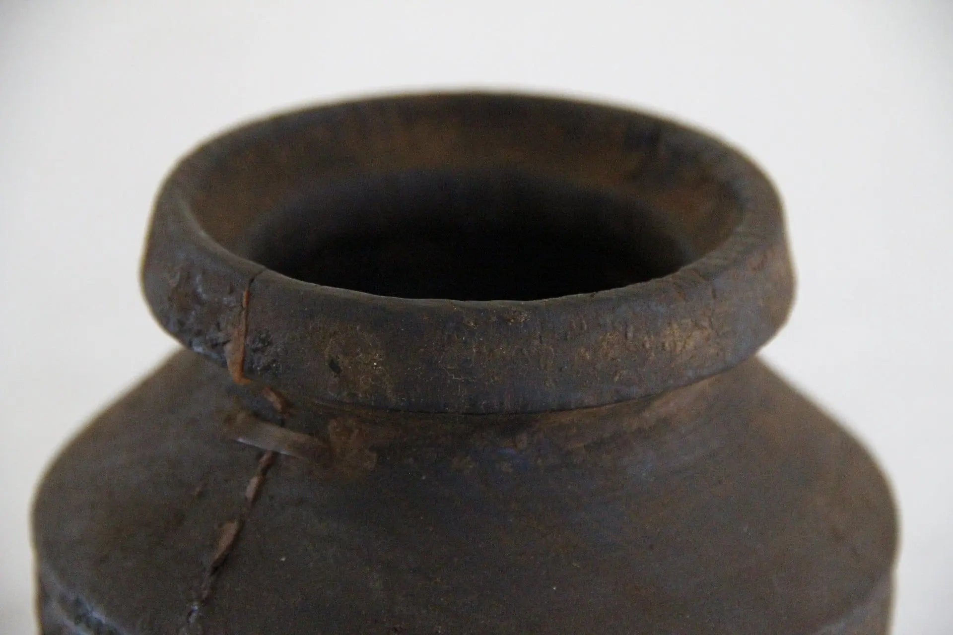 Antique Hand Carved Wooden Pot  Debra Hall Lifestyle