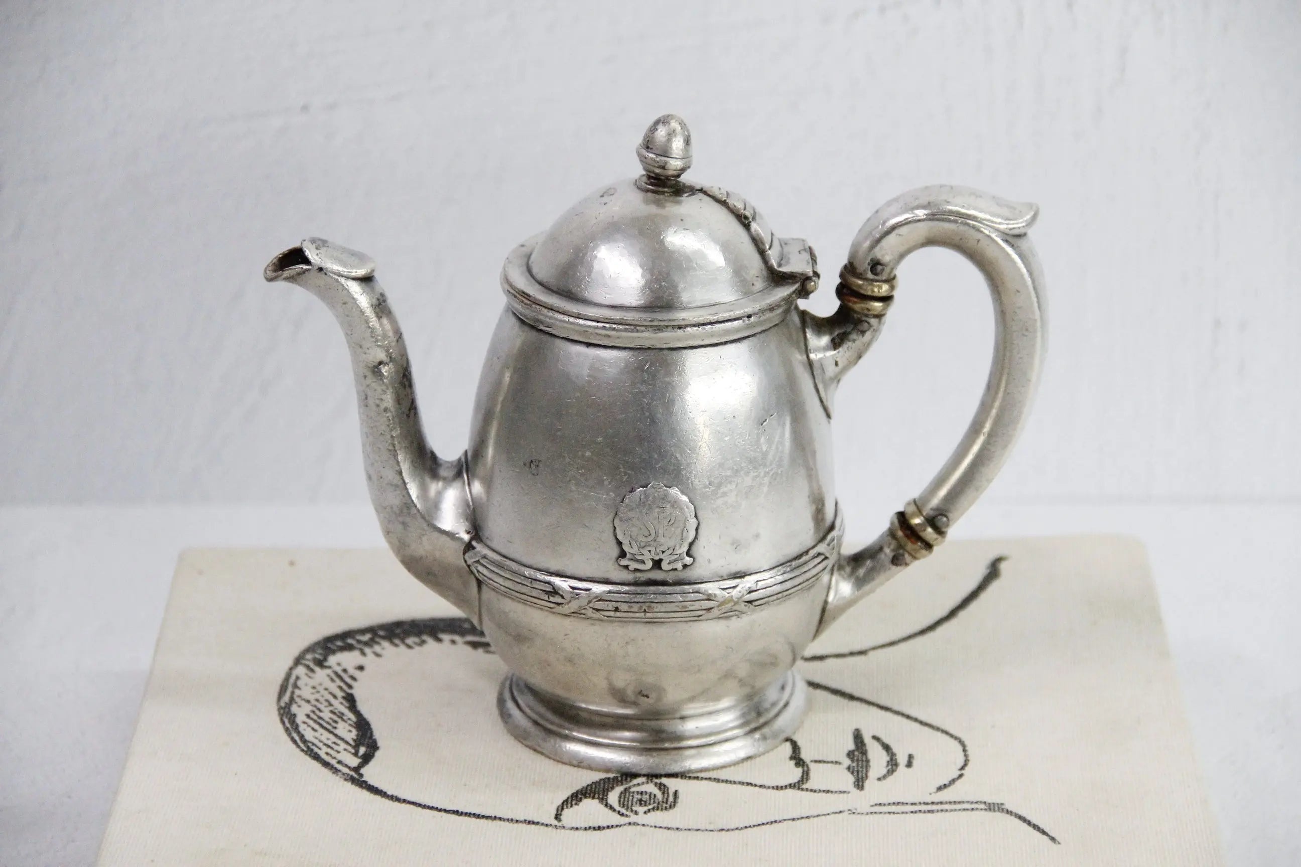 Antique Hotel Silver Teapot-1920s Savoy Plaza Serveware  Debra Hall Lifestyle