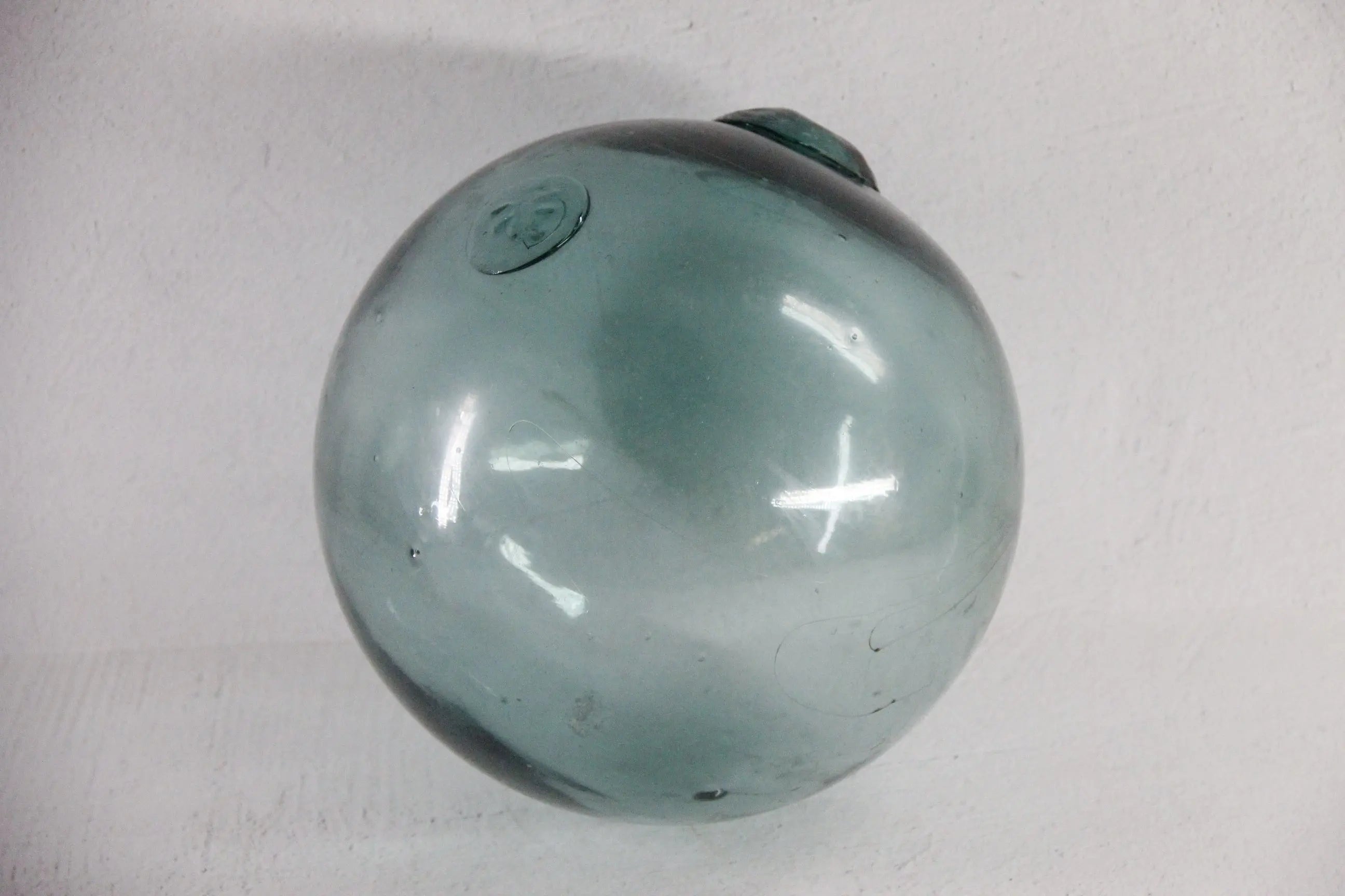 Antique Large Glass Fishing Float Japanese Hand Blown Buoy  Debra Hall Lifestyle