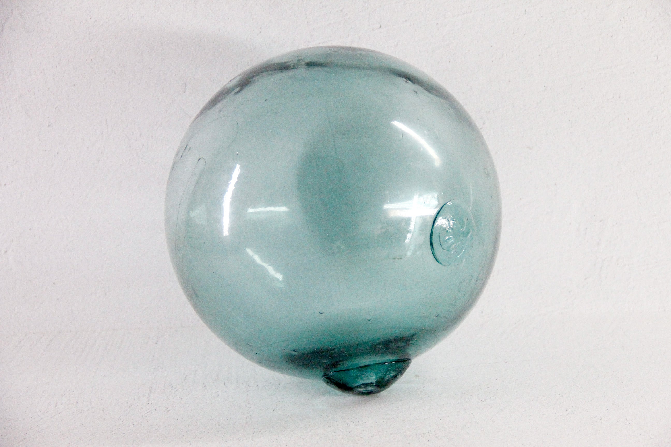 Antique Large Glass Fishing Float Japanese Hand Blown Buoy  Debra Hall Lifestyle