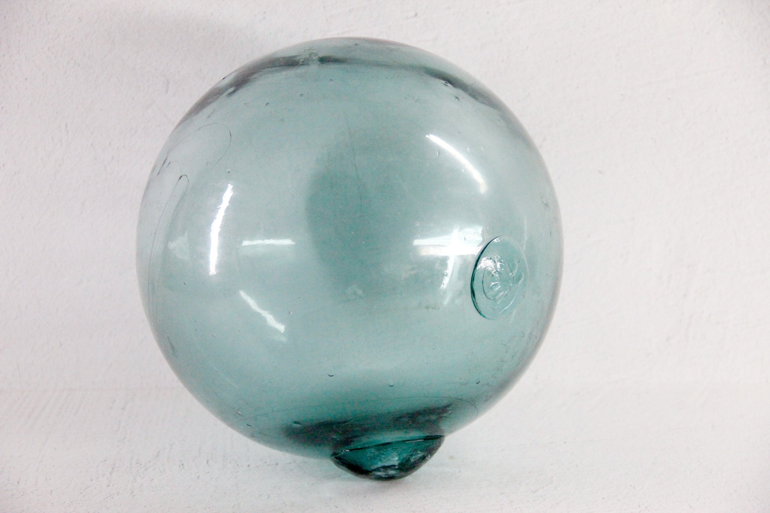 Antique Large Glass Fishing Float Japanese Hand Blown Buoy  Debra Hall Lifestyle