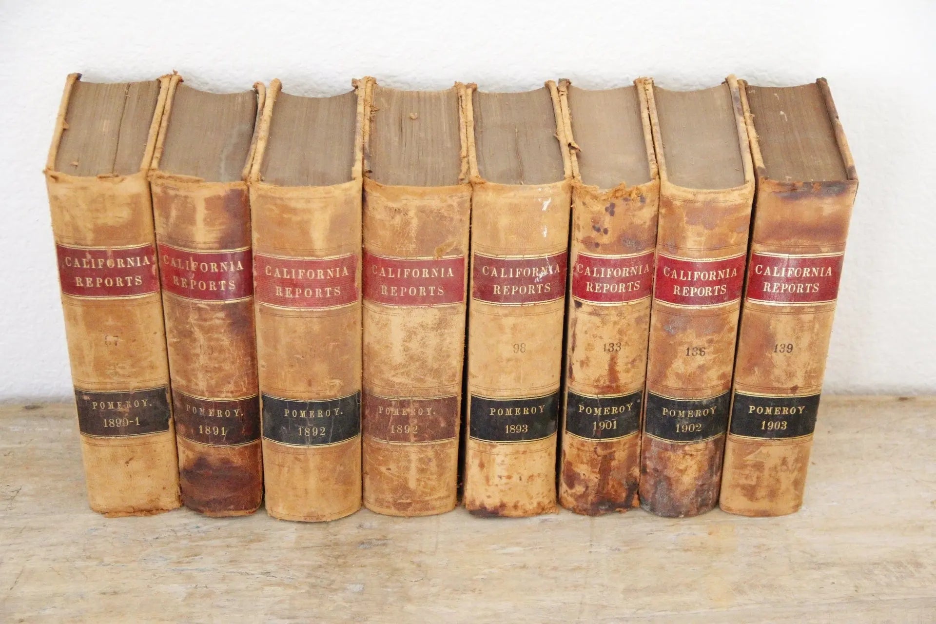 Antique Leather Law Books | Each  Debra Hall Lifestyle