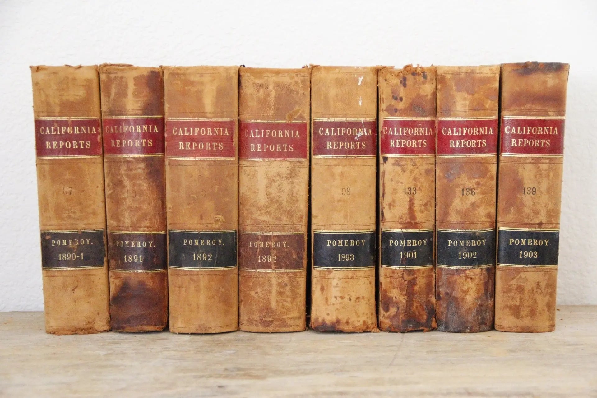 Antique Leather Law Books | Each  Debra Hall Lifestyle