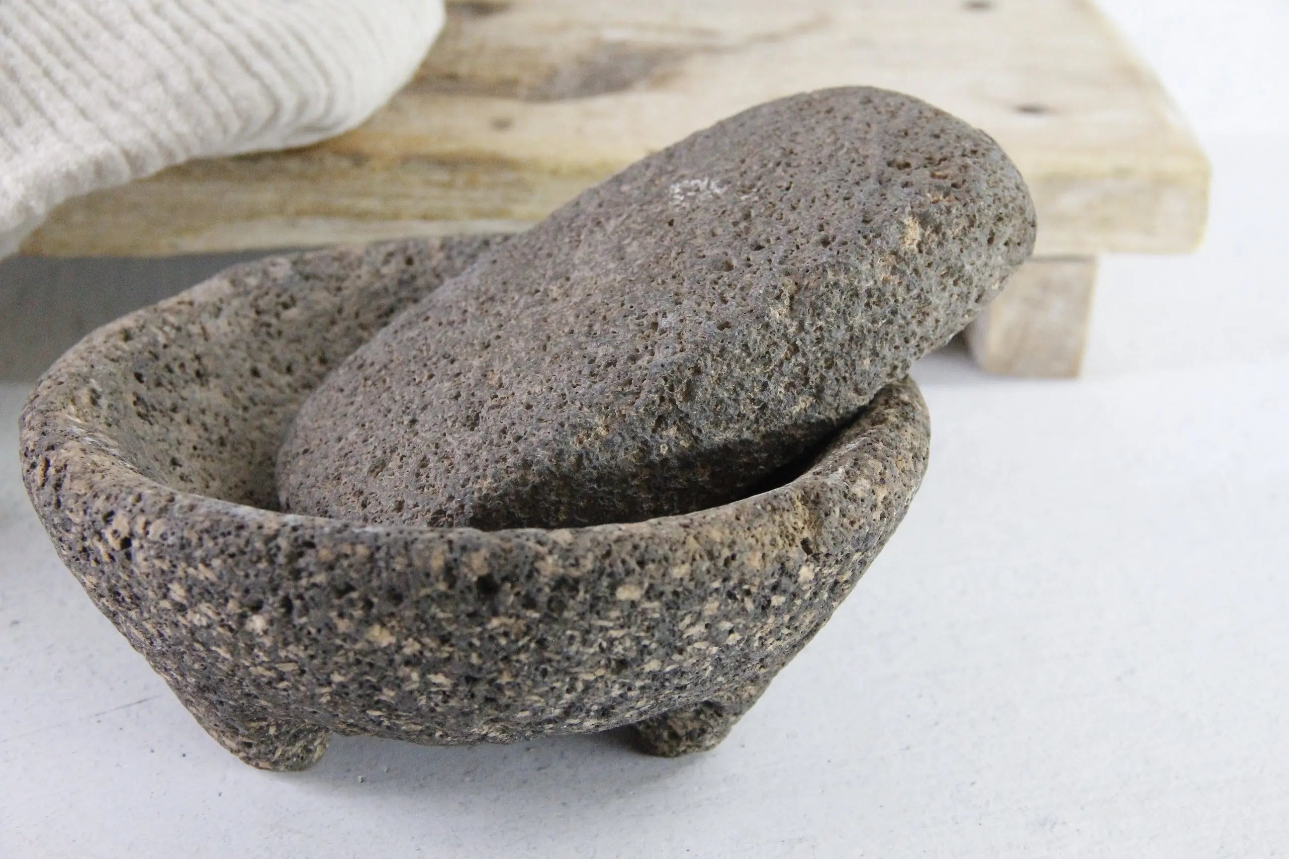 Antique Molcajete | Authentic Stone Basalt Mortar and Pestle