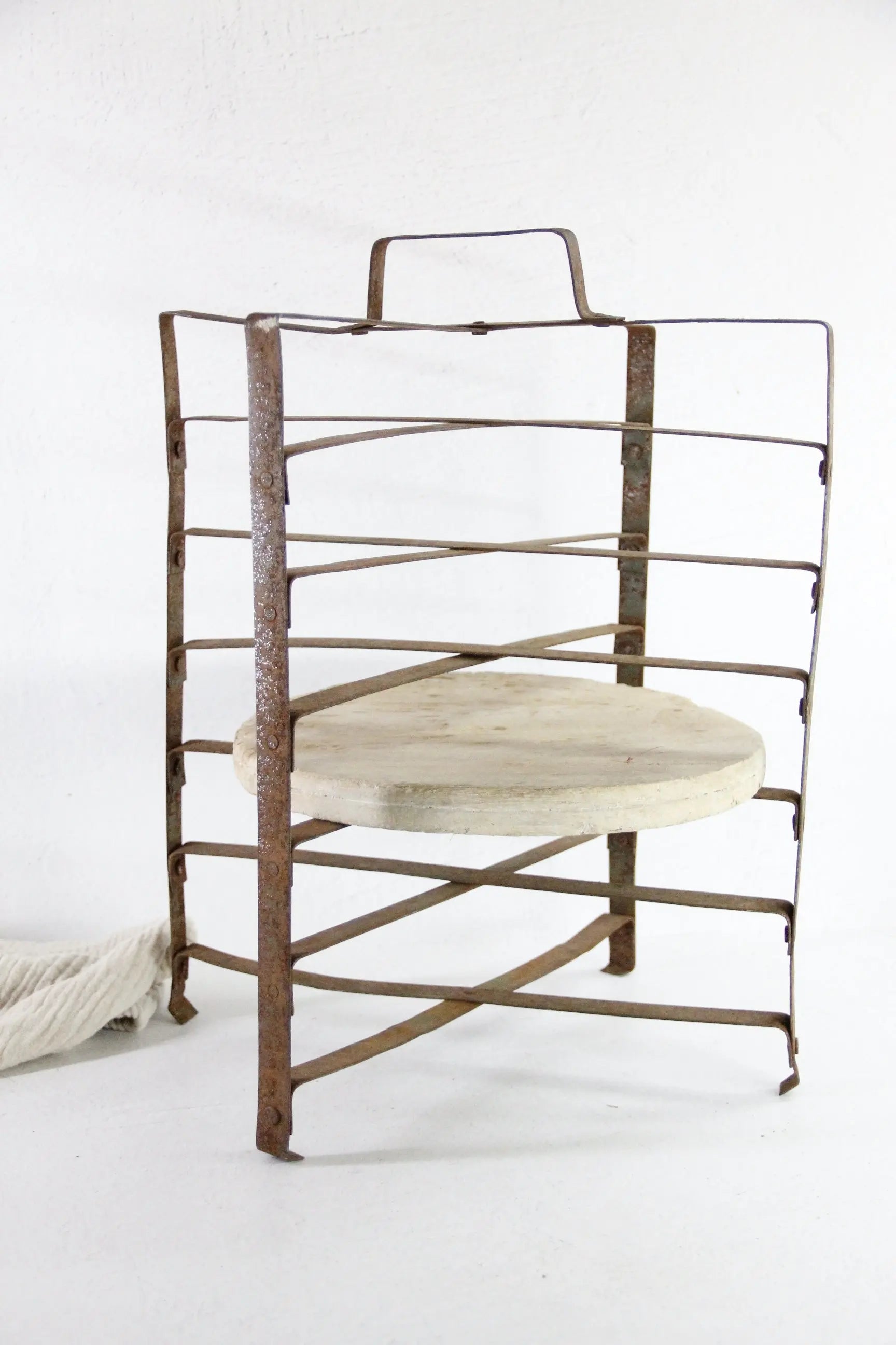Antique Pie Cooling Rack French | Bakery Folding Iron Stand  Debra Hall Lifestyle
